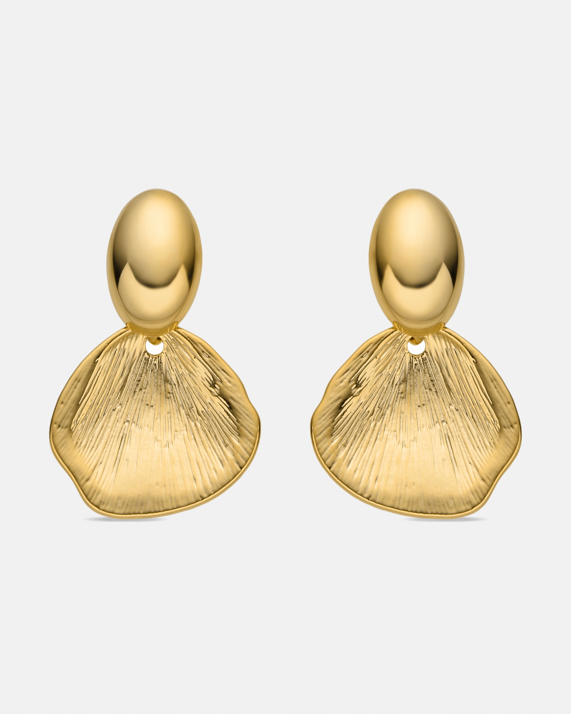 Brincos Boho Acabados em Ouro Amarelo de 18 Quilates Dourado-1