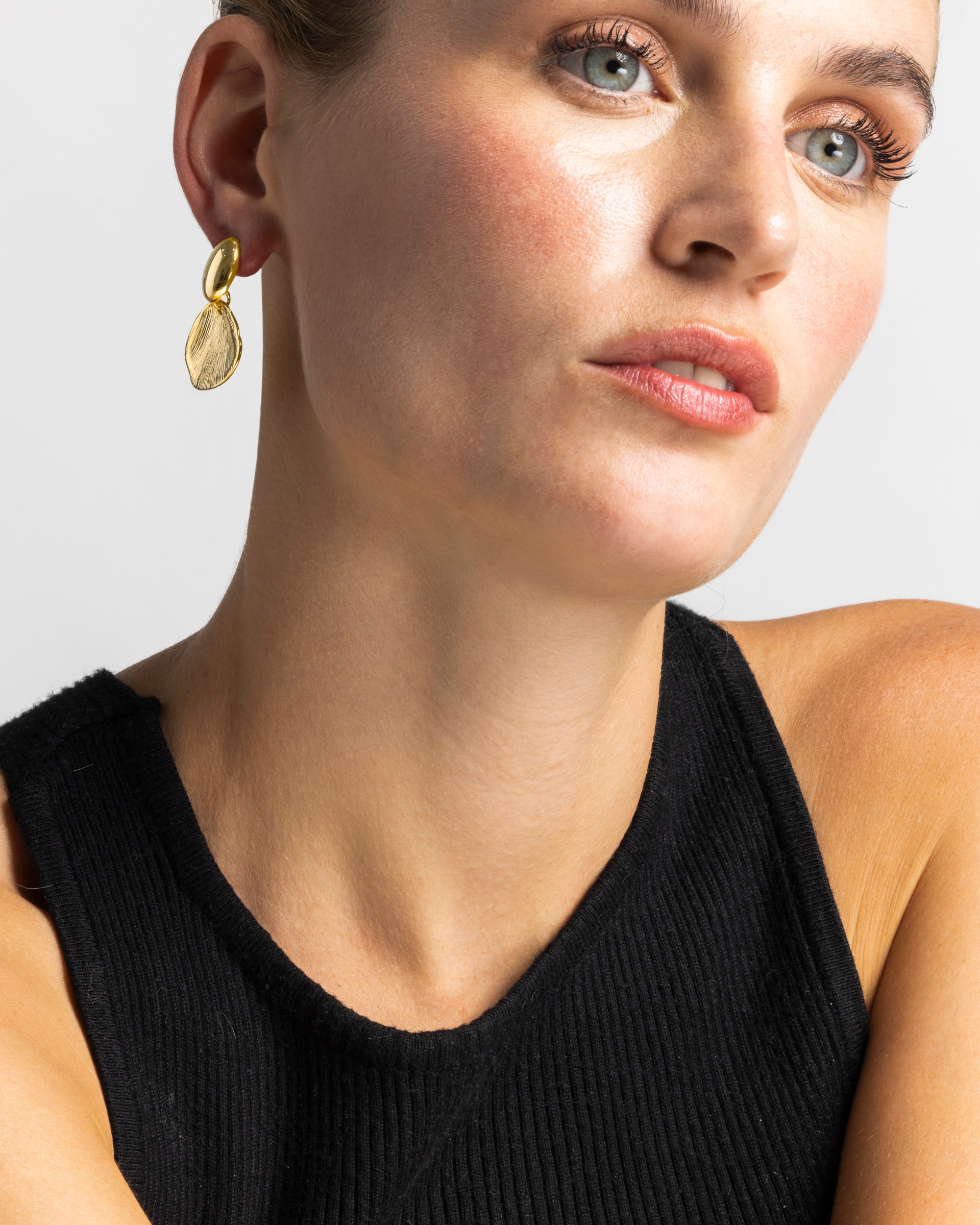 Brincos Boho Acabados em Ouro Amarelo de 18 Quilates Dourado-2