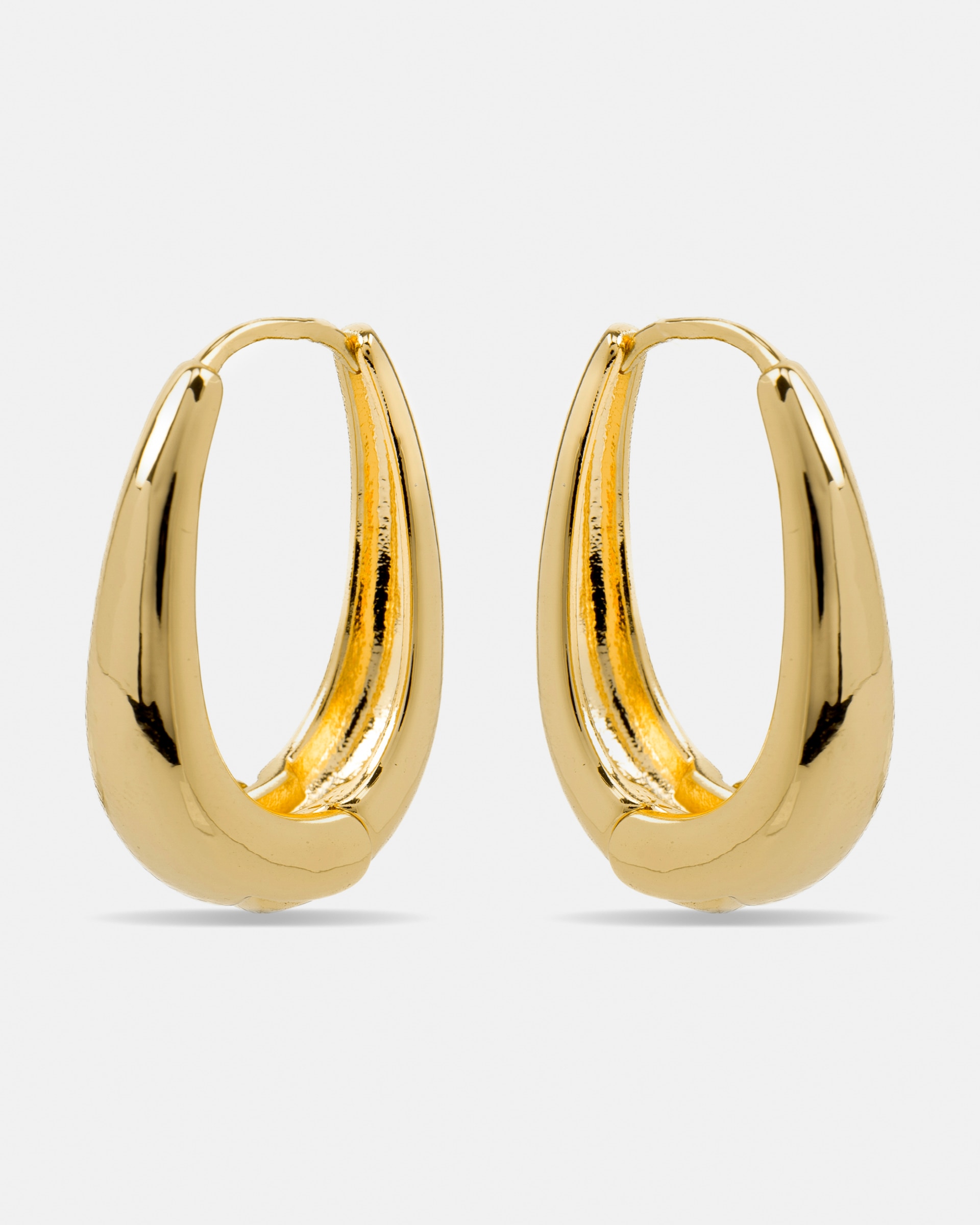 Brincos de Argola Basic Acabados em Ouro Amarelo de 18 Quilates Amarelo-3