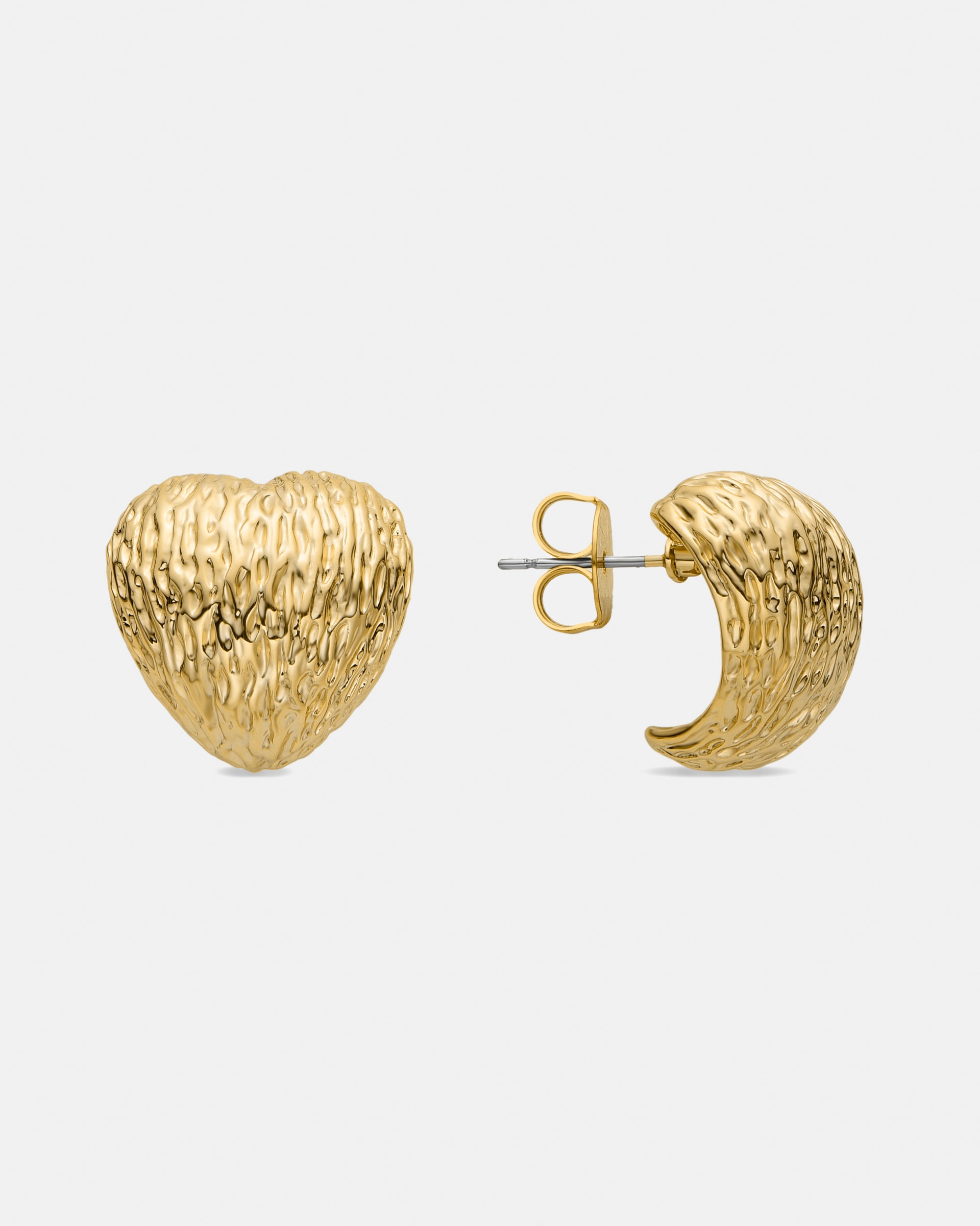 Brincos Basic Acabados em Ouro Amarelo de 18 Quilates Ouro-1