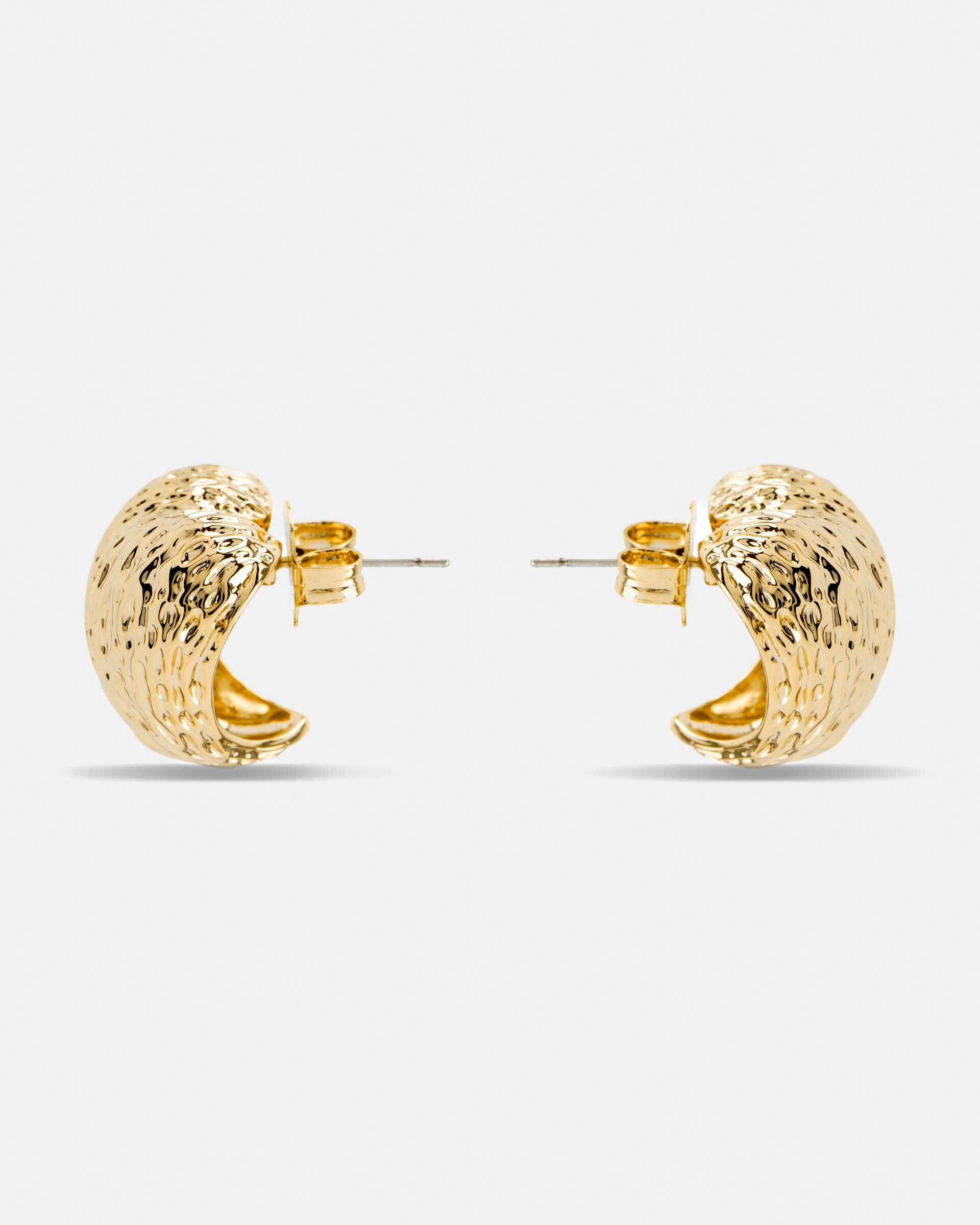 Brincos Basic Acabados em Ouro Amarelo de 18 Quilates Ouro-3