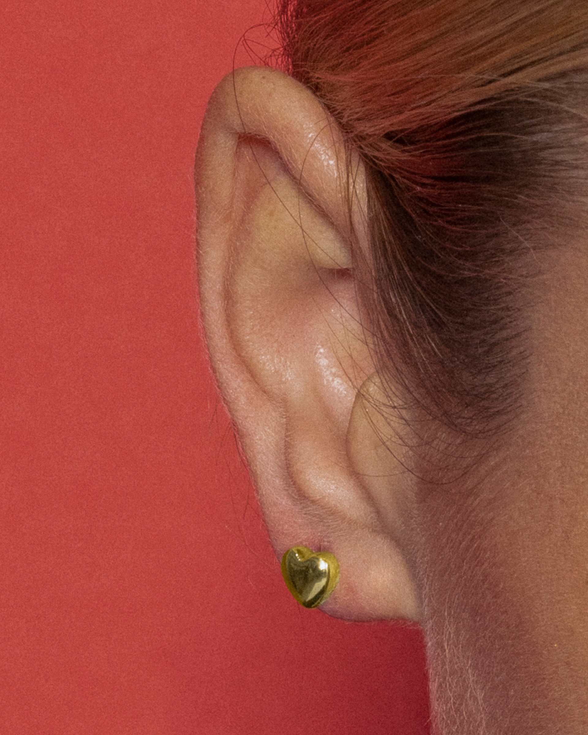 Brincos de Botão Basic com Acabamentos em Ouro Amarelo de 18 Quilates Amarelo-3