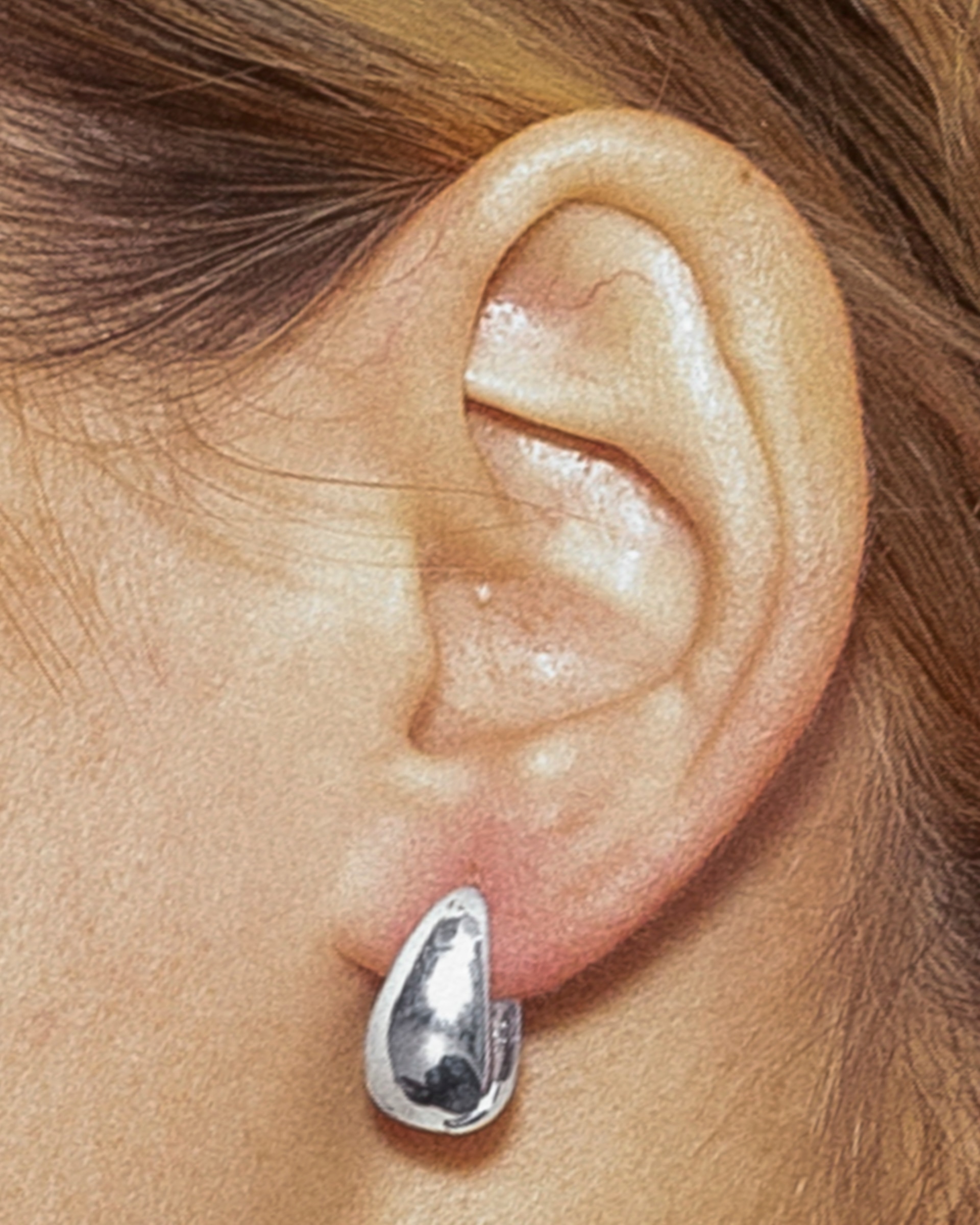 Aro Basic com Acabamentos em Ródio Prata brilhante / Transparente-4