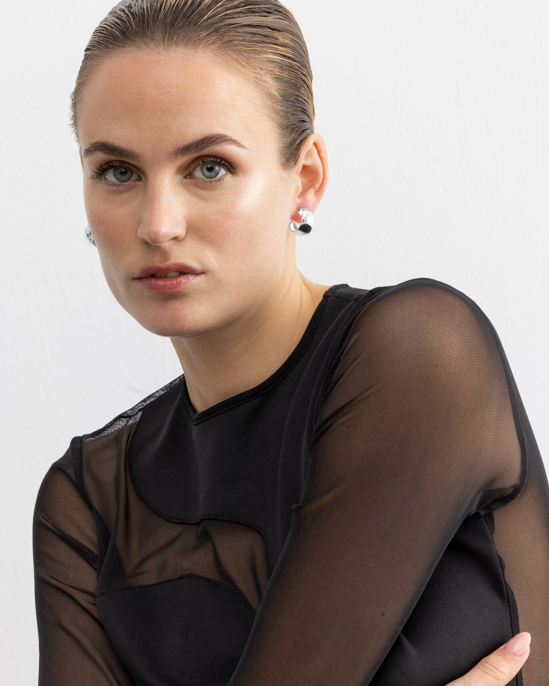 Aro Basic com Acabamentos em Ródio Prata mate-2