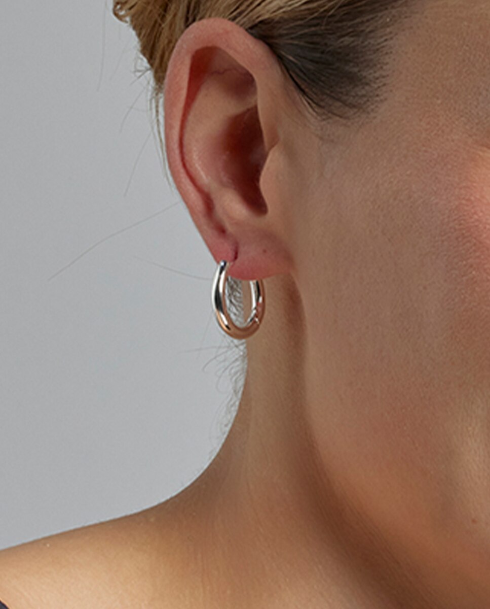 Aro Basic com Acabamentos em Ródio Prata metalizada-4