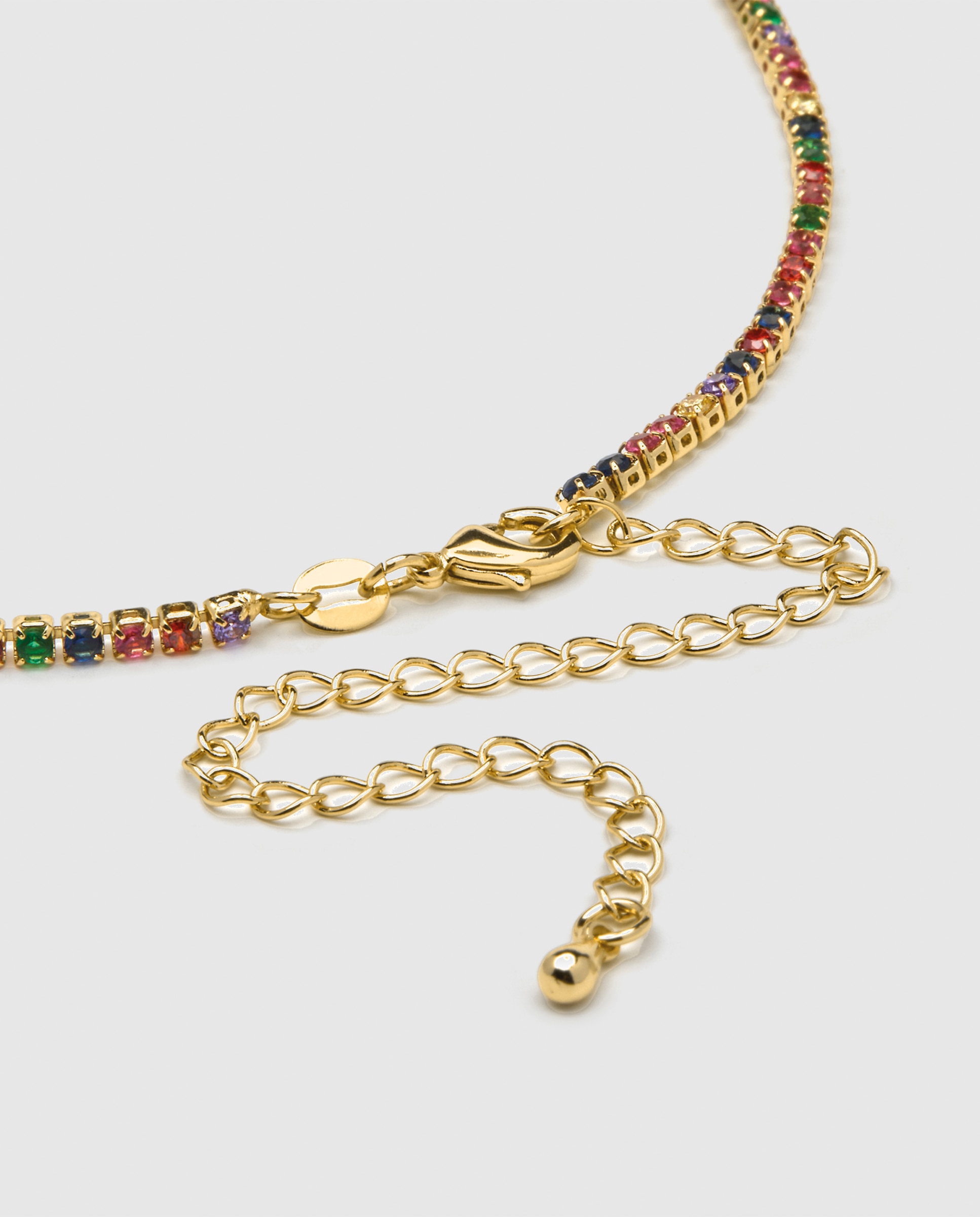 Colar África com Acabamento em Ouro Amarelo de 18 Quilates e Zirconita Multicolor Ouro-5