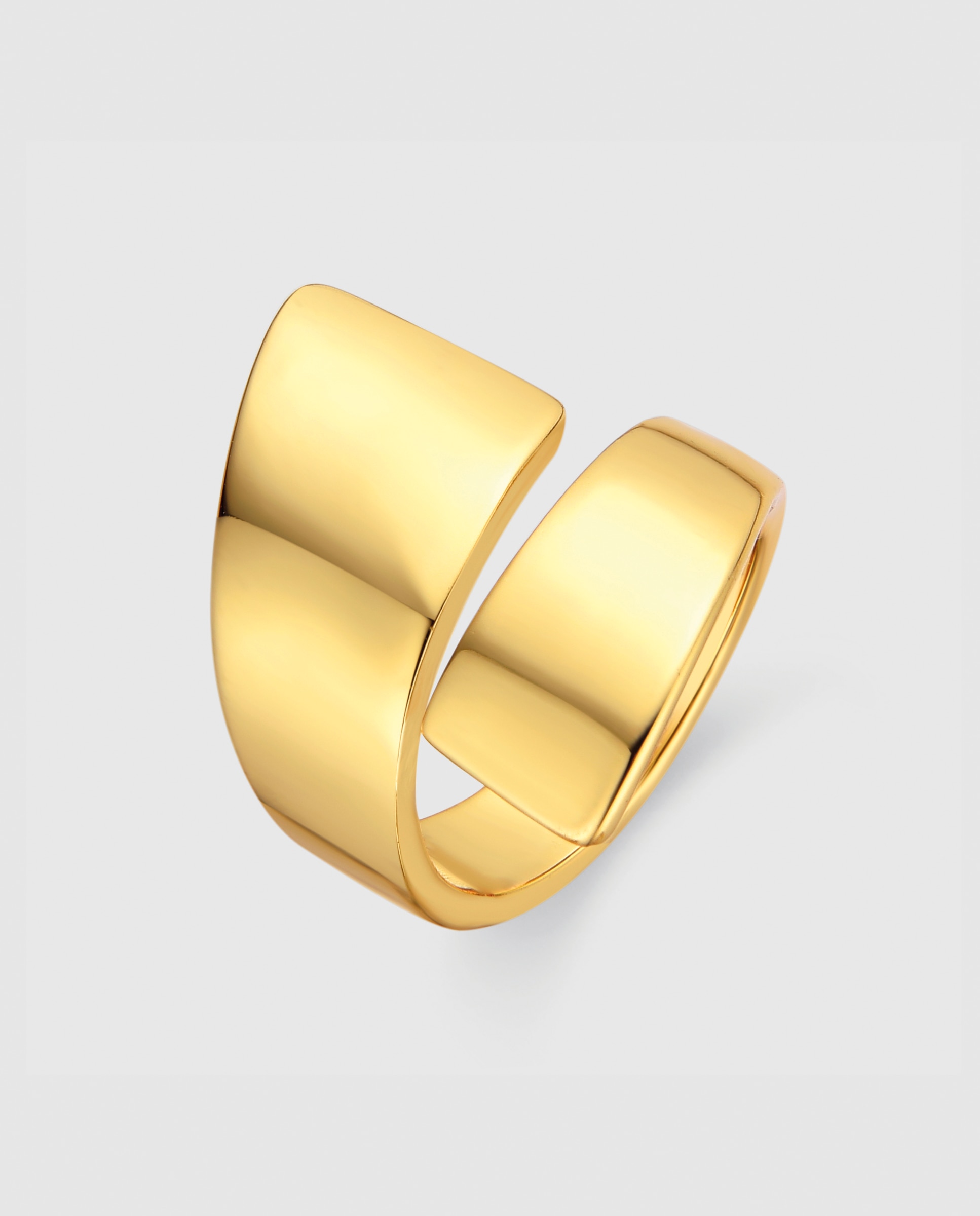 Anel Ajustável África com Acabamento em Ouro Amarelo de 18 Quilates Dourado-1