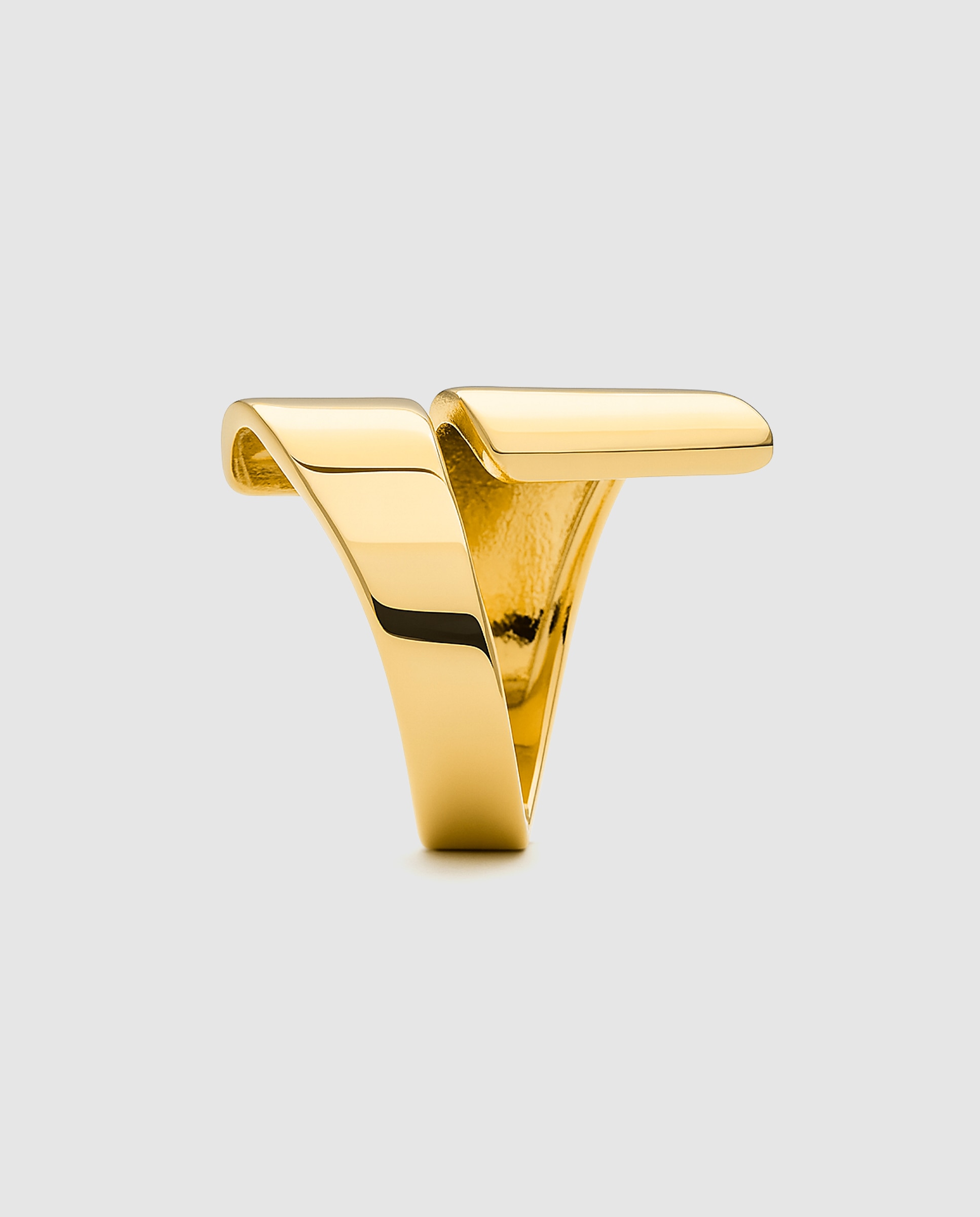 Anel Ajustável África com Acabamento em Ouro Amarelo de 18 Quilates Dourado-3