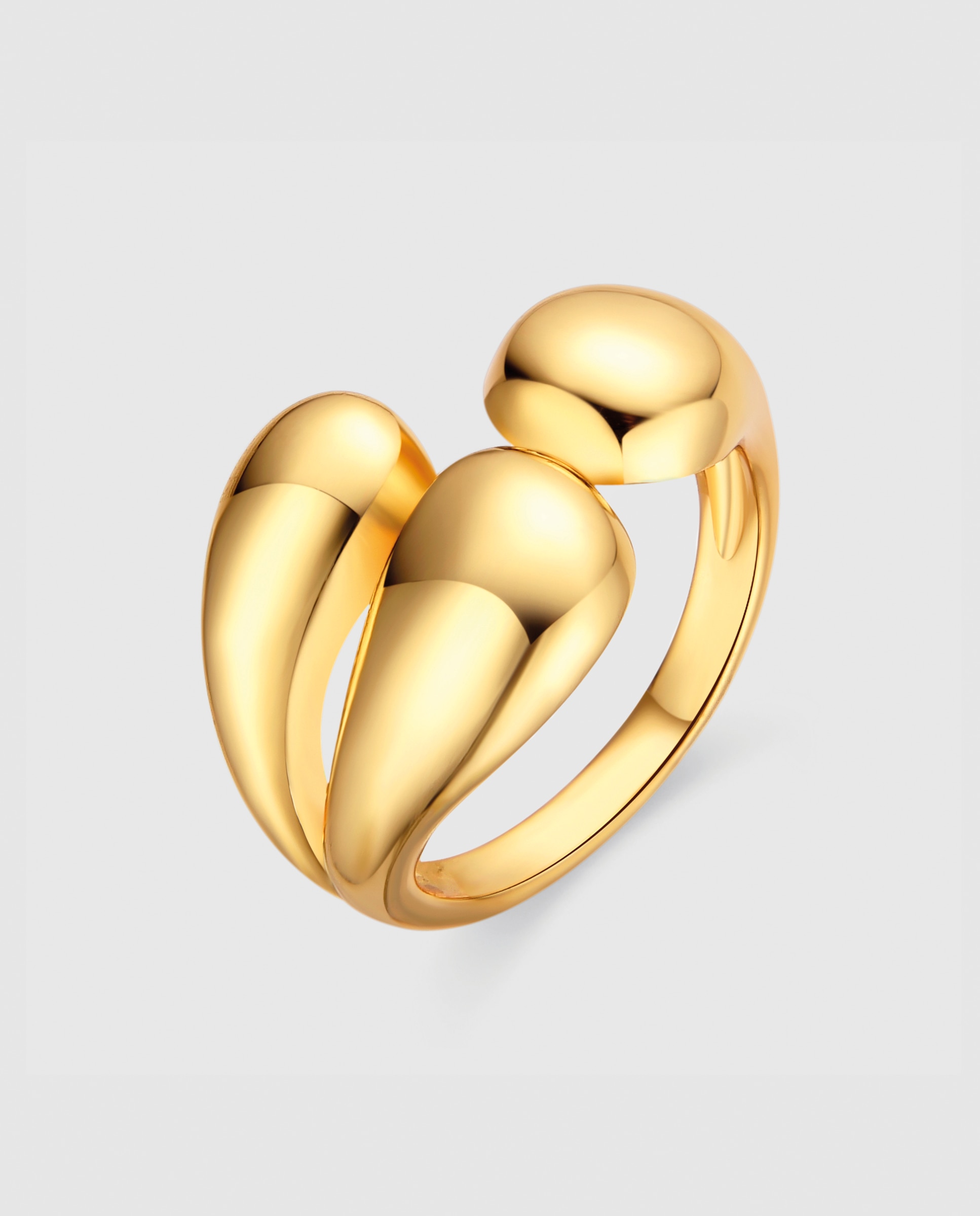 Imagem 0 de Anel Ajustável África com Acabamento em Ouro Amarelo de 18 Quilates