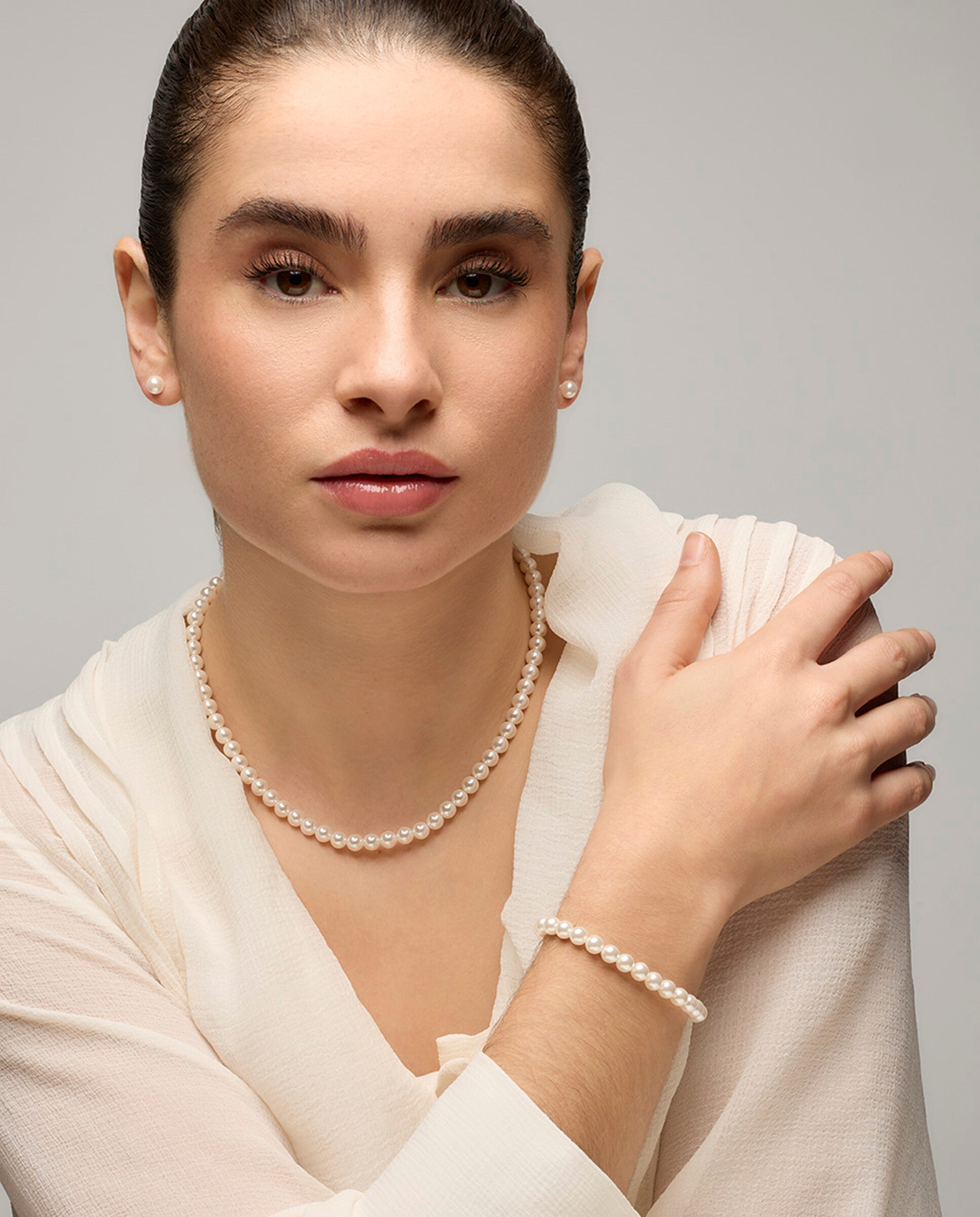 Pulseira de Corrente Essential Acabada em Ouro de 18 Quilates com Zirconita Brilhante Branco-4