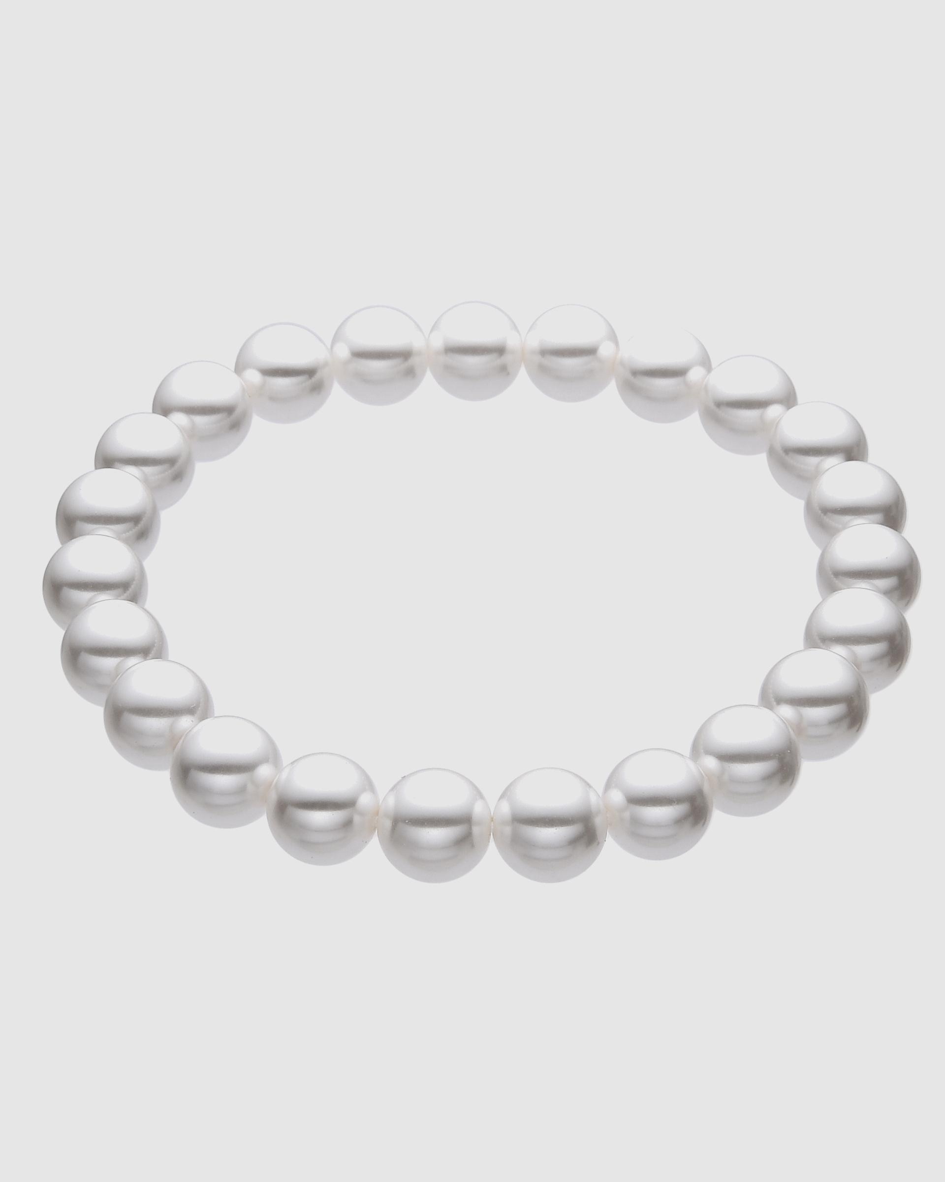 Imagem 0 de Pulseira de Corrente Essential Acabada em Ouro de 18 Quilates com Pérola Branca
