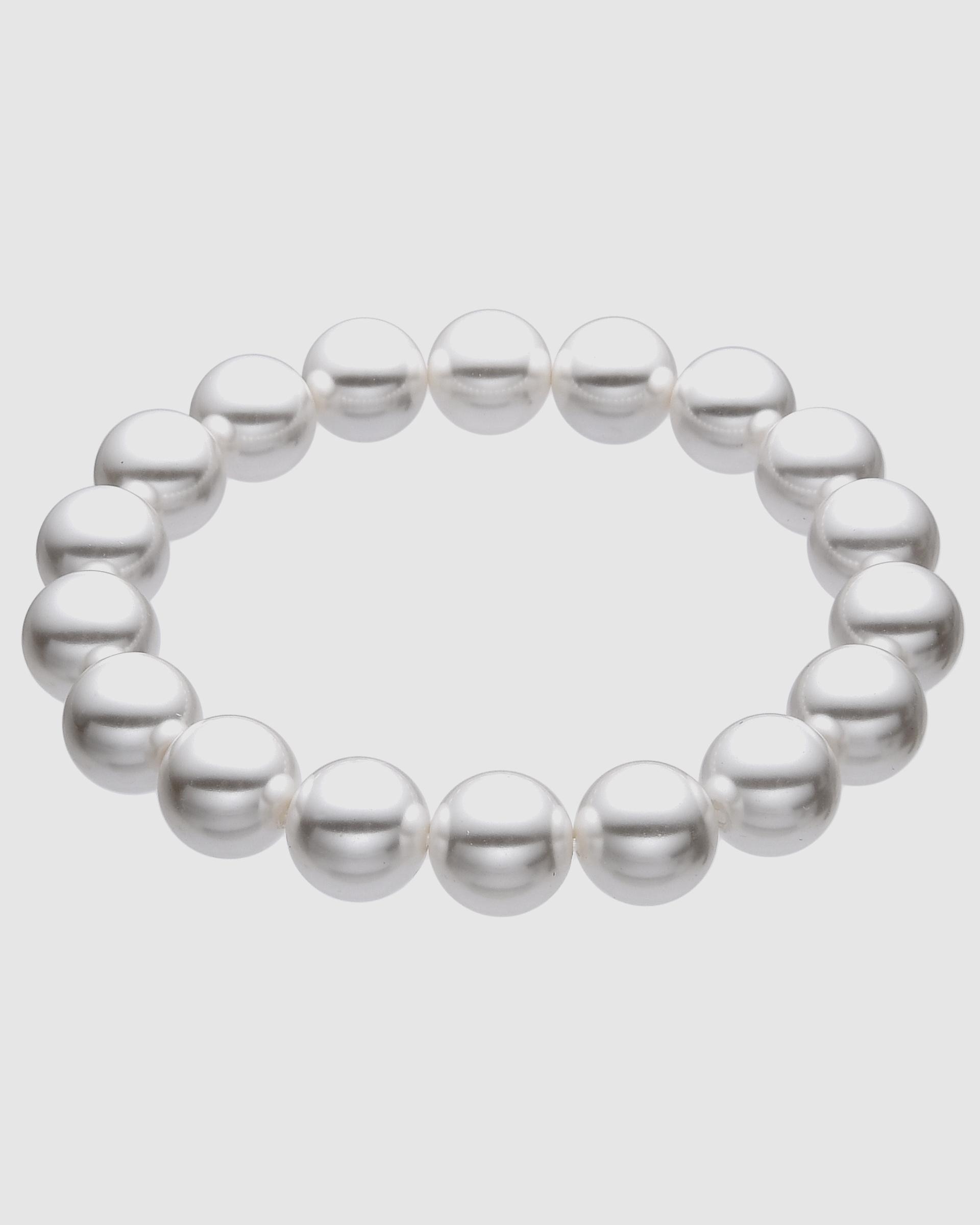 Pulseira de Corrente Essential Acabada em Ouro de 18 Quilates com Pérola Branca Branco-1