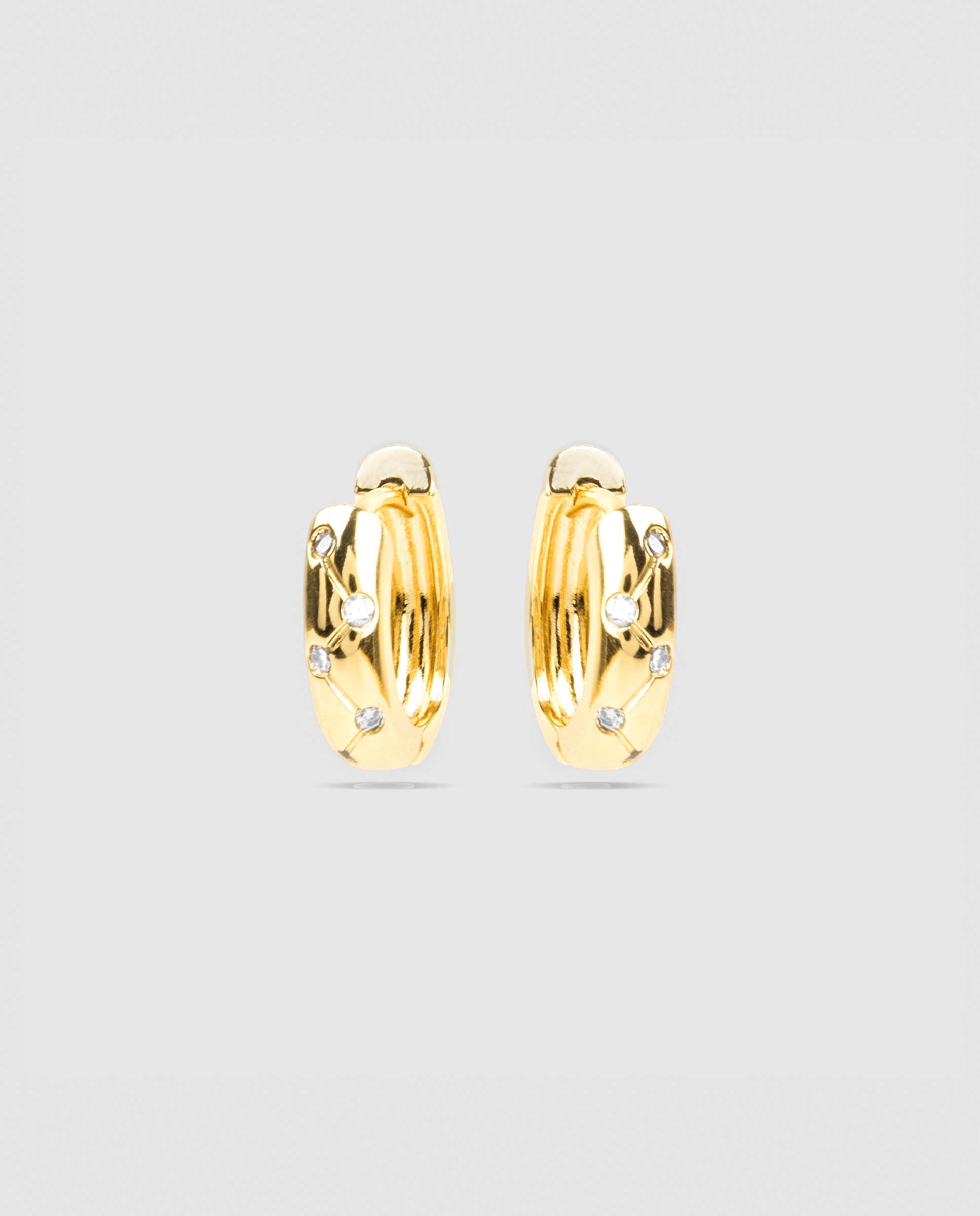 Brincos de Aro Essential África com Acabamentos em Ouro Amarelo de 18 Quilates Ouro-4
