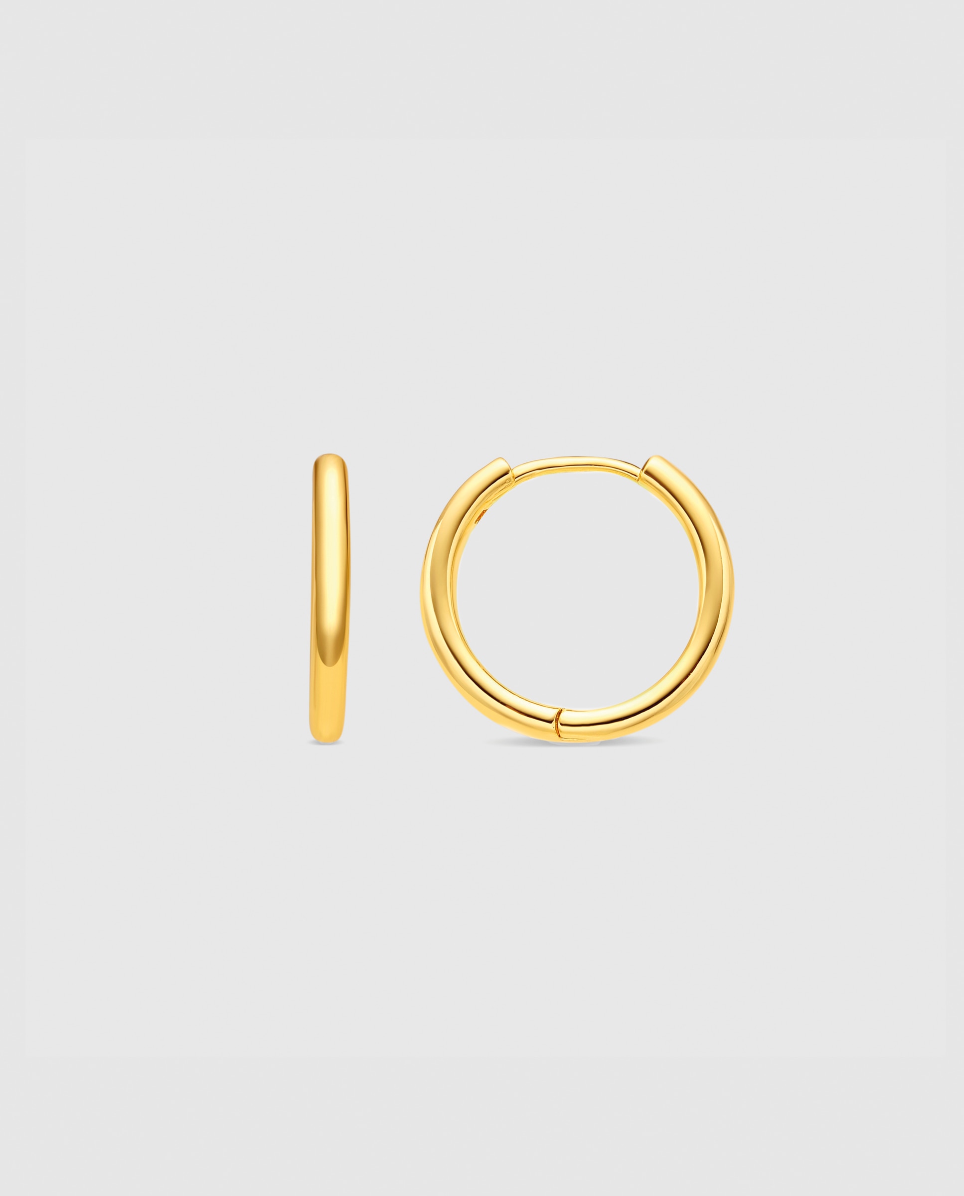 Brincos de Aro Essential África com Acabamentos em Ouro Amarelo de 18 Quilates Amarelo-1