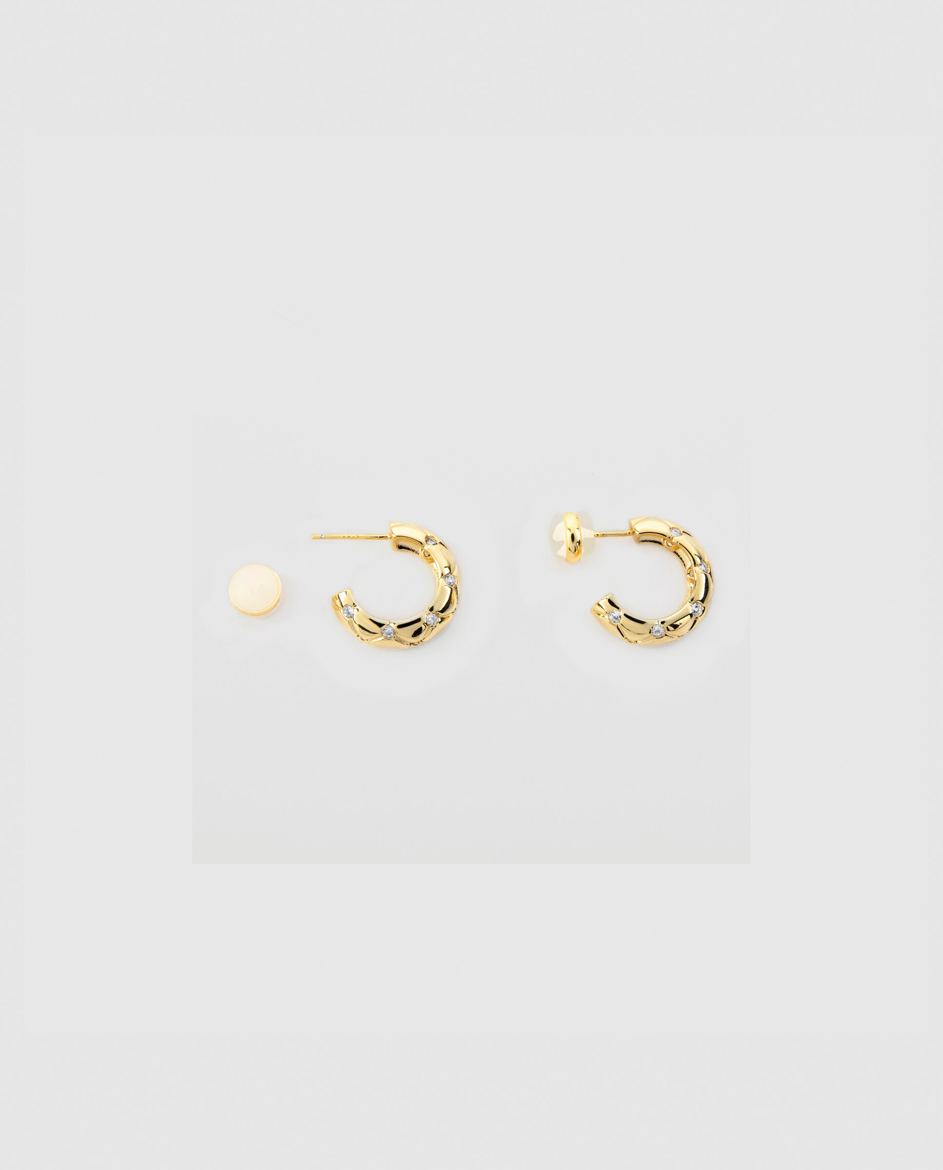 Brincos de Aro Essential África com Acabamentos em Ouro Amarelo de 18 Quilates Ouro-5