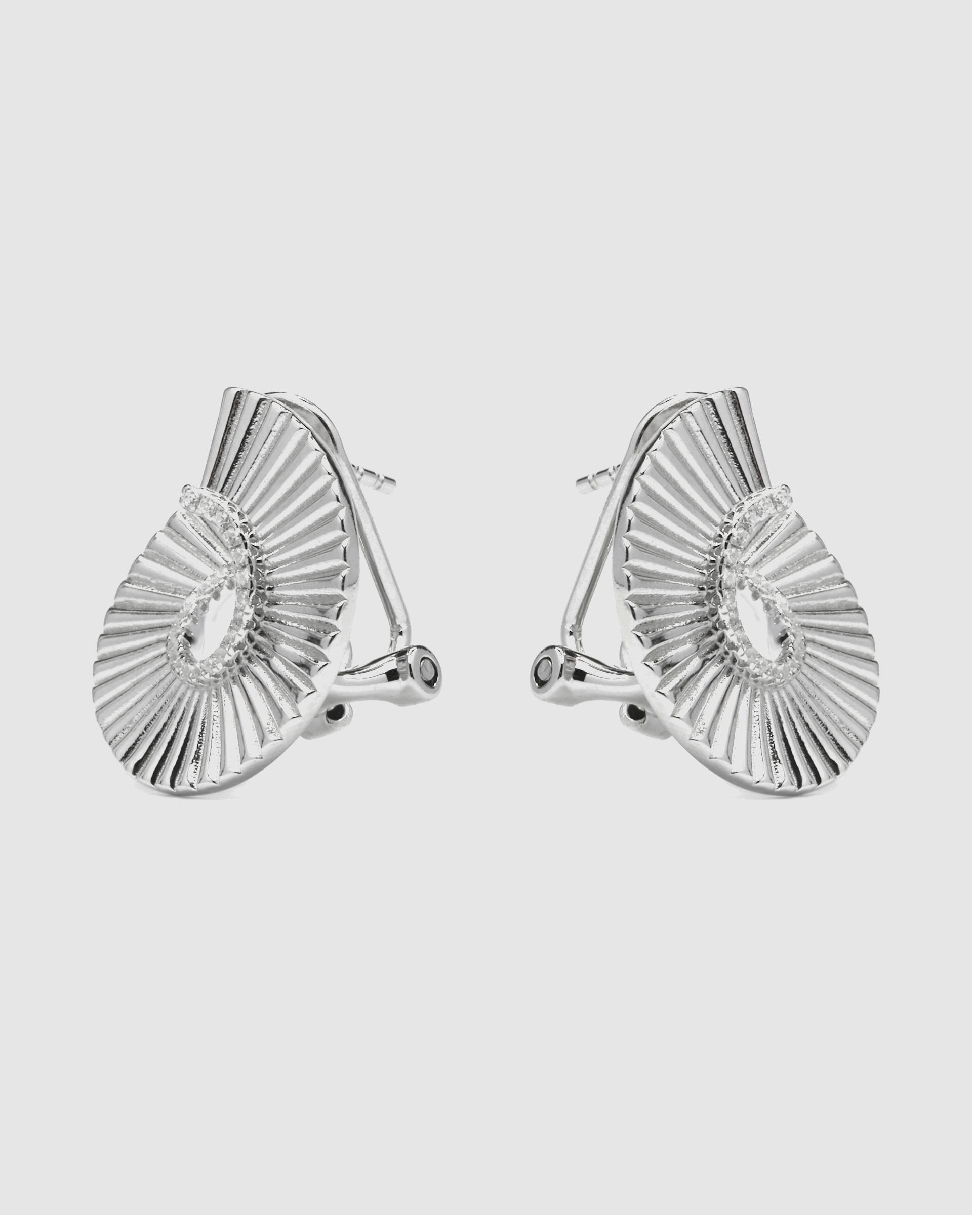 Brincos Momentos para Brilhar de Prata de Lei 925 com Acabamentos em Ródio e Zirconita Brilhante Prata brilhante / Transparente-3