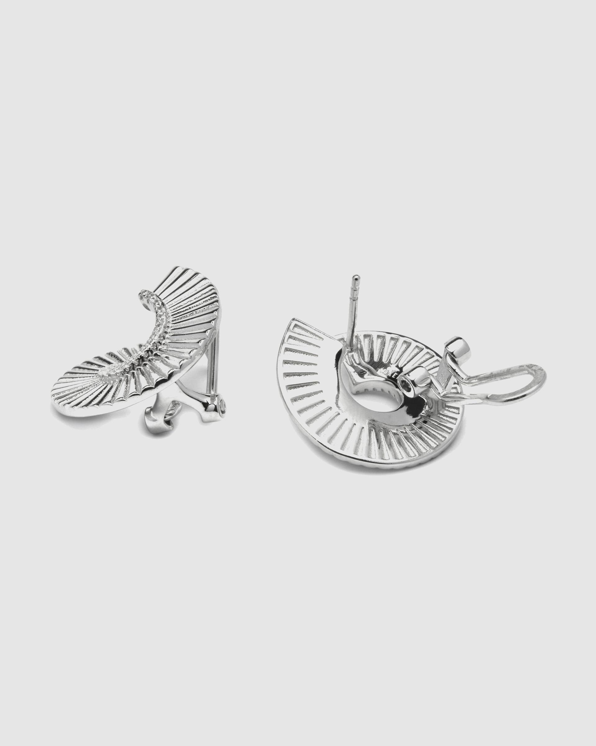 Brincos Momentos para Brilhar de Prata de Lei 925 com Acabamentos em Ródio e Zirconita Brilhante Prata brilhante / Transparente-5