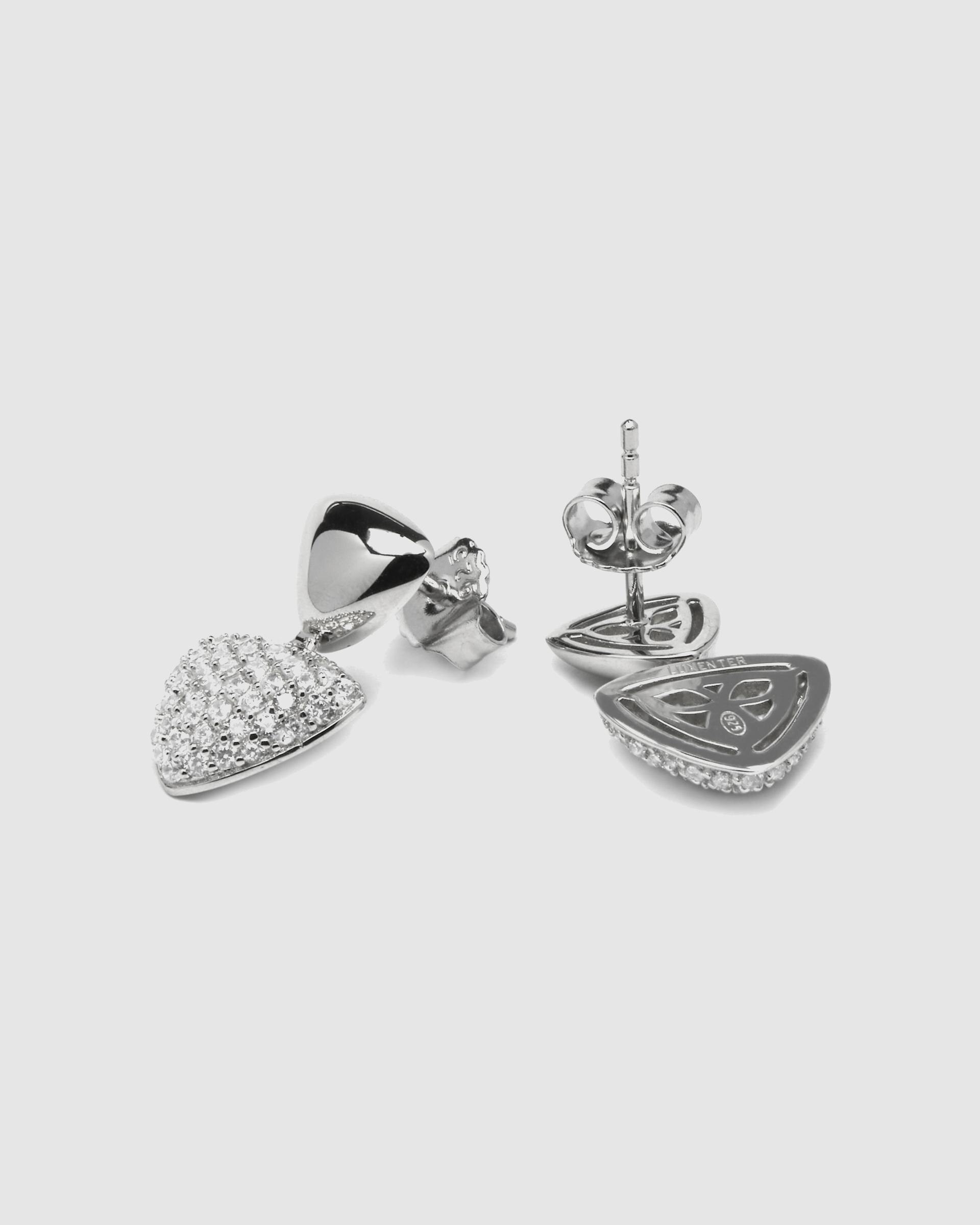 Brincos Momentos para Brilhar de Prata de Lei 925 com Acabamentos em Ródio e Zirconita Brilhante Prata brilhante / Transparente-5