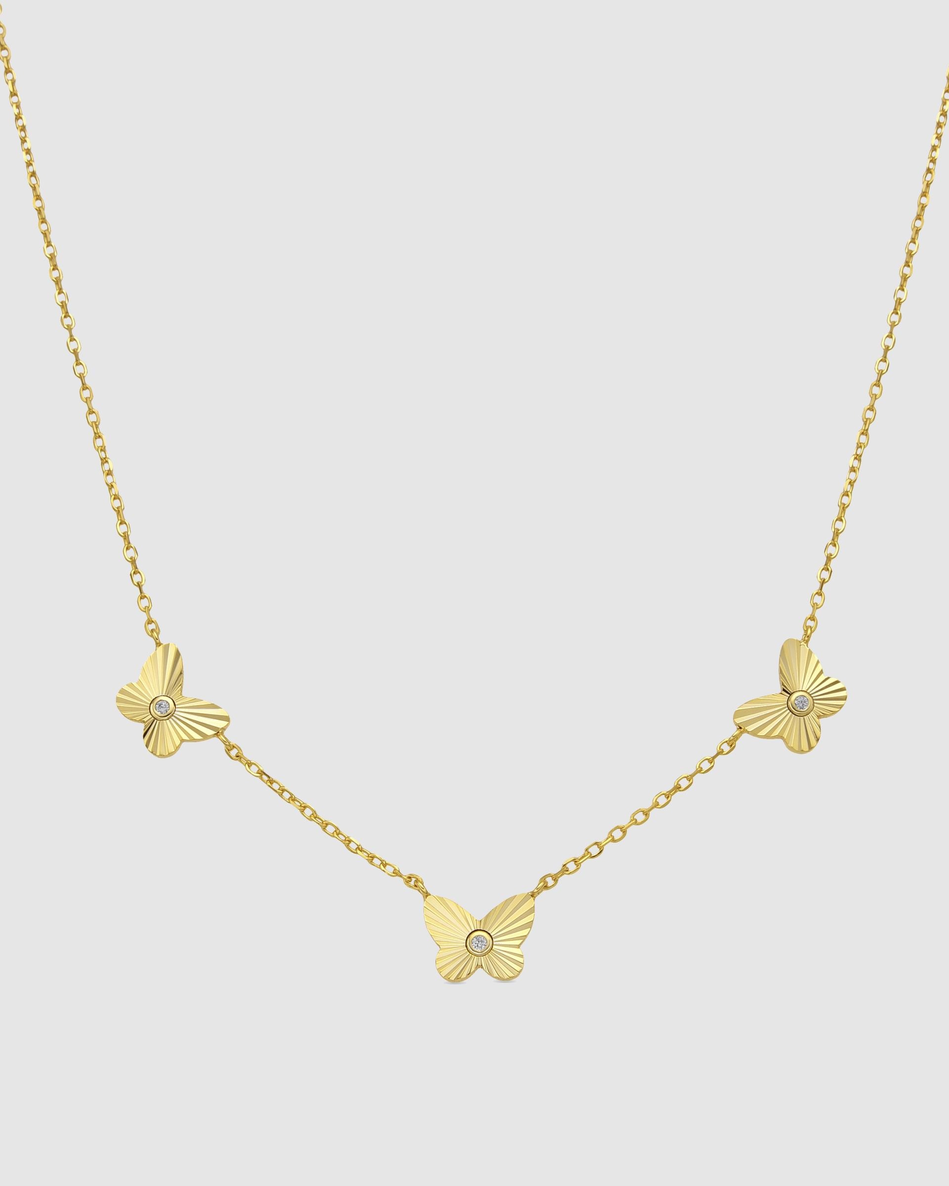 Colar Trendy de Prata de Lei 925 com Acabamento em Ouro de 18 Quilates e Zircónios Brilhantes Ouro-1