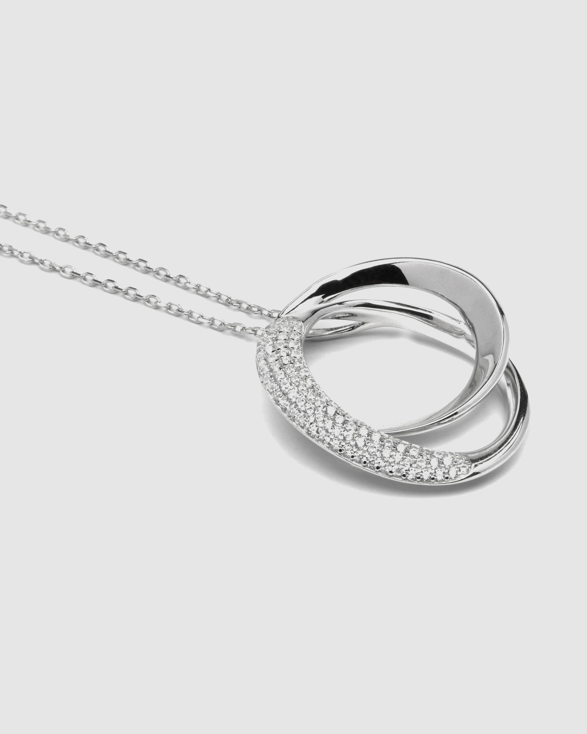 Colar Momentos para Brilhar de Prata de Lei 925 com Acabamento em Ródio e Zirconita Brilhante Prata-5