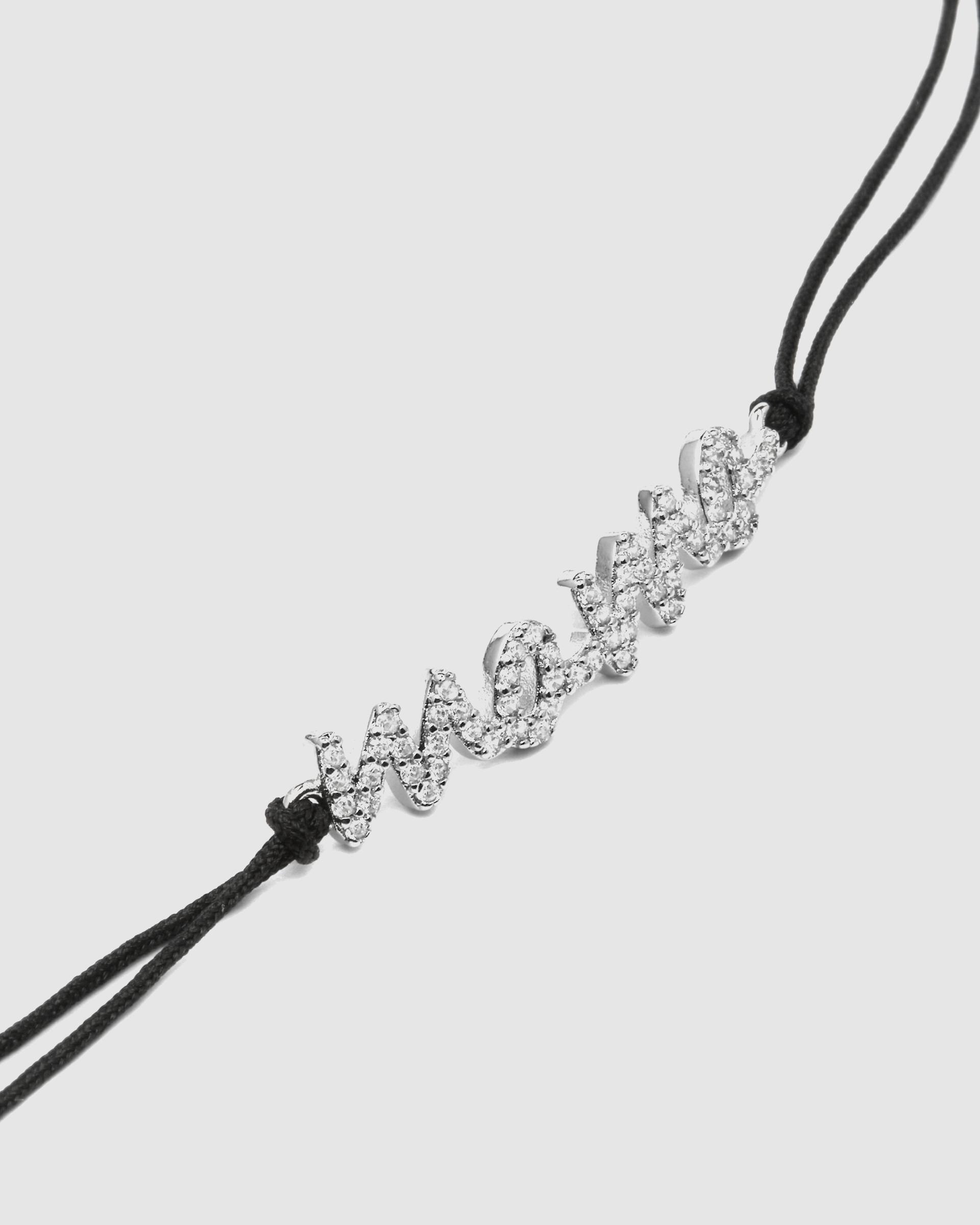 Pulseira de Corrente Special Edition de Prata de Lei 925 Acabada em Ródio com Zirconita Brilhante Prata-5