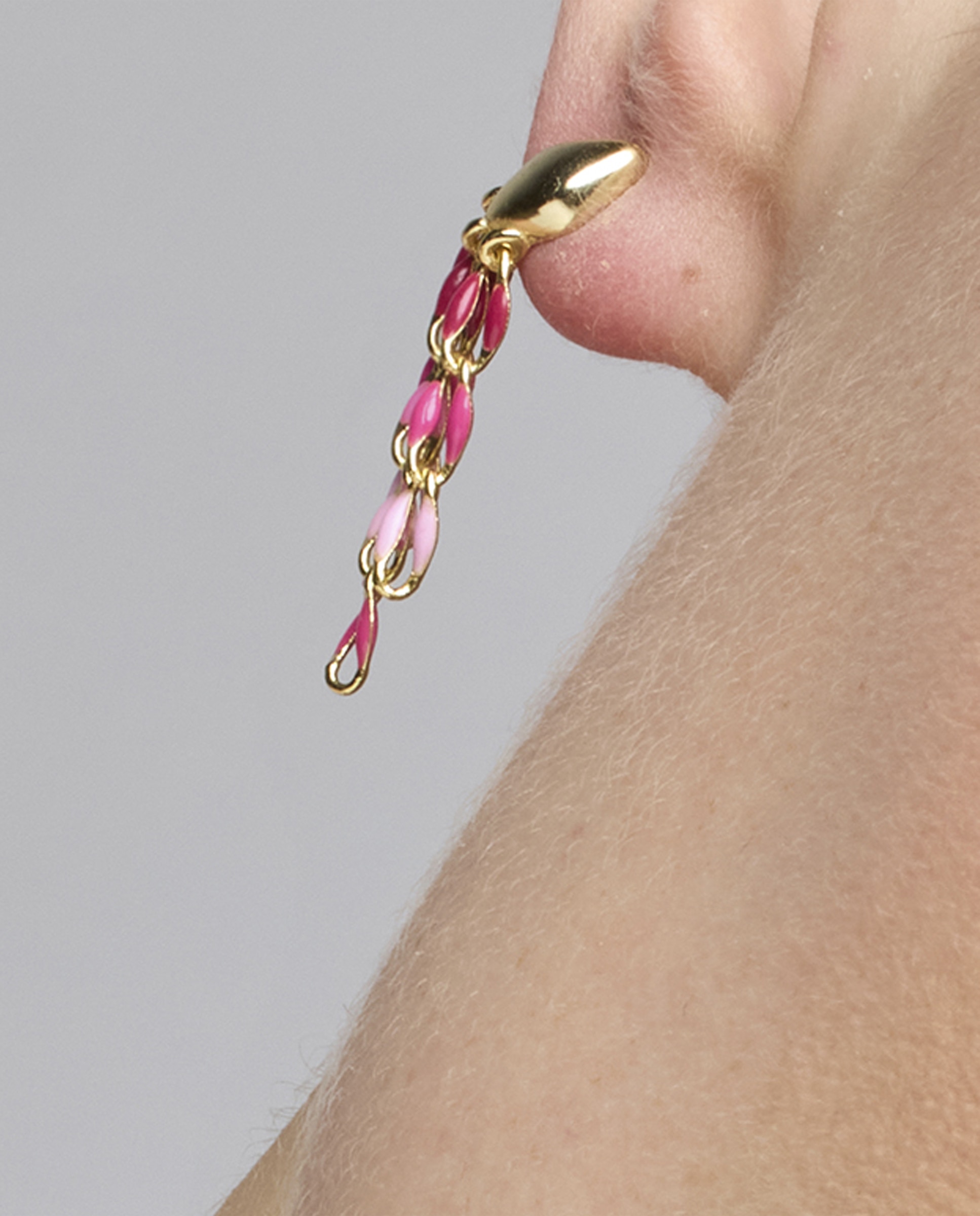 Brincos Pide Un Deseo de Prata de Lei 925 Acabados em Ouro de 18 Quilates com Lacado Rosa Ouro-4