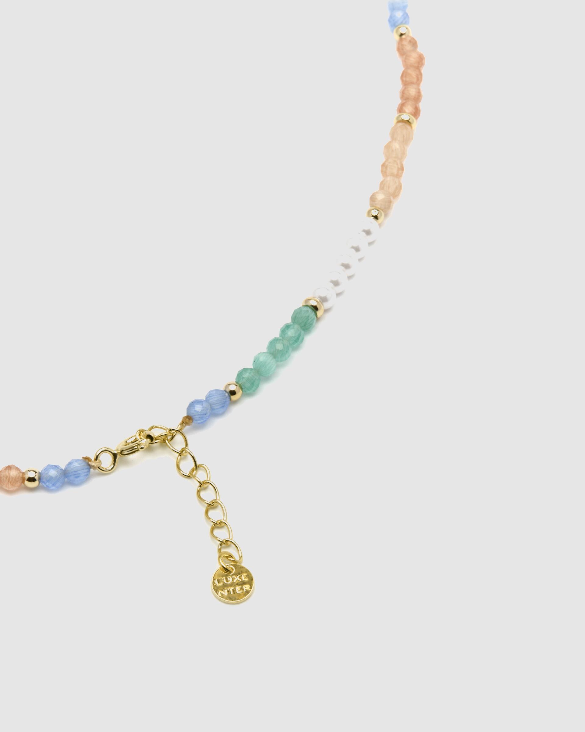 Colar Pide Un Desejo de Prata de Lei 925 com Acabamento em Ouro de 18 Quilates e Zirconita Multicolor Ouro-6