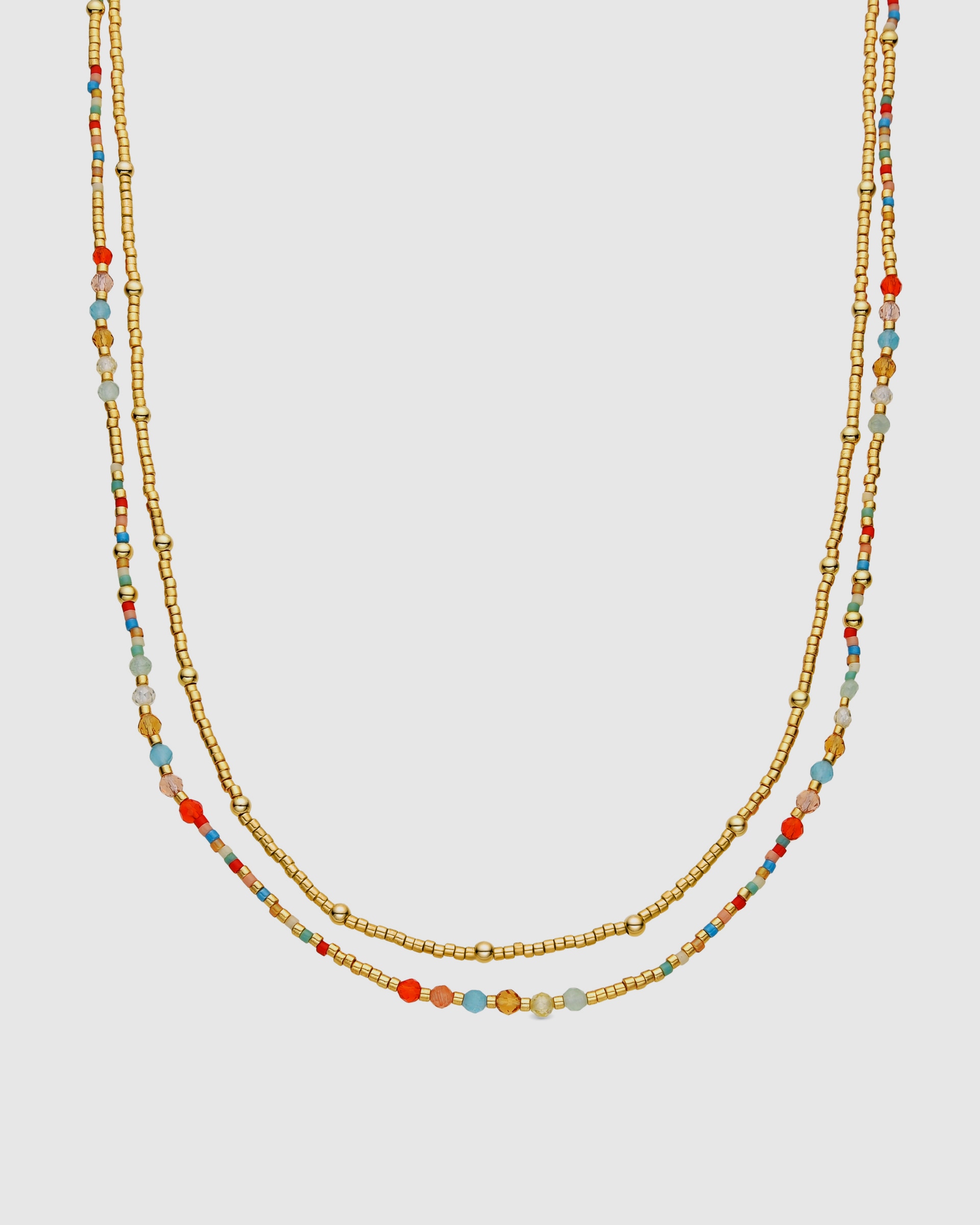 Colar Pide Un Deseo de Prata de Lei 925 com Acabamento em Ouro de 18 Quilates e Zirconita Multicolor Ouro-1