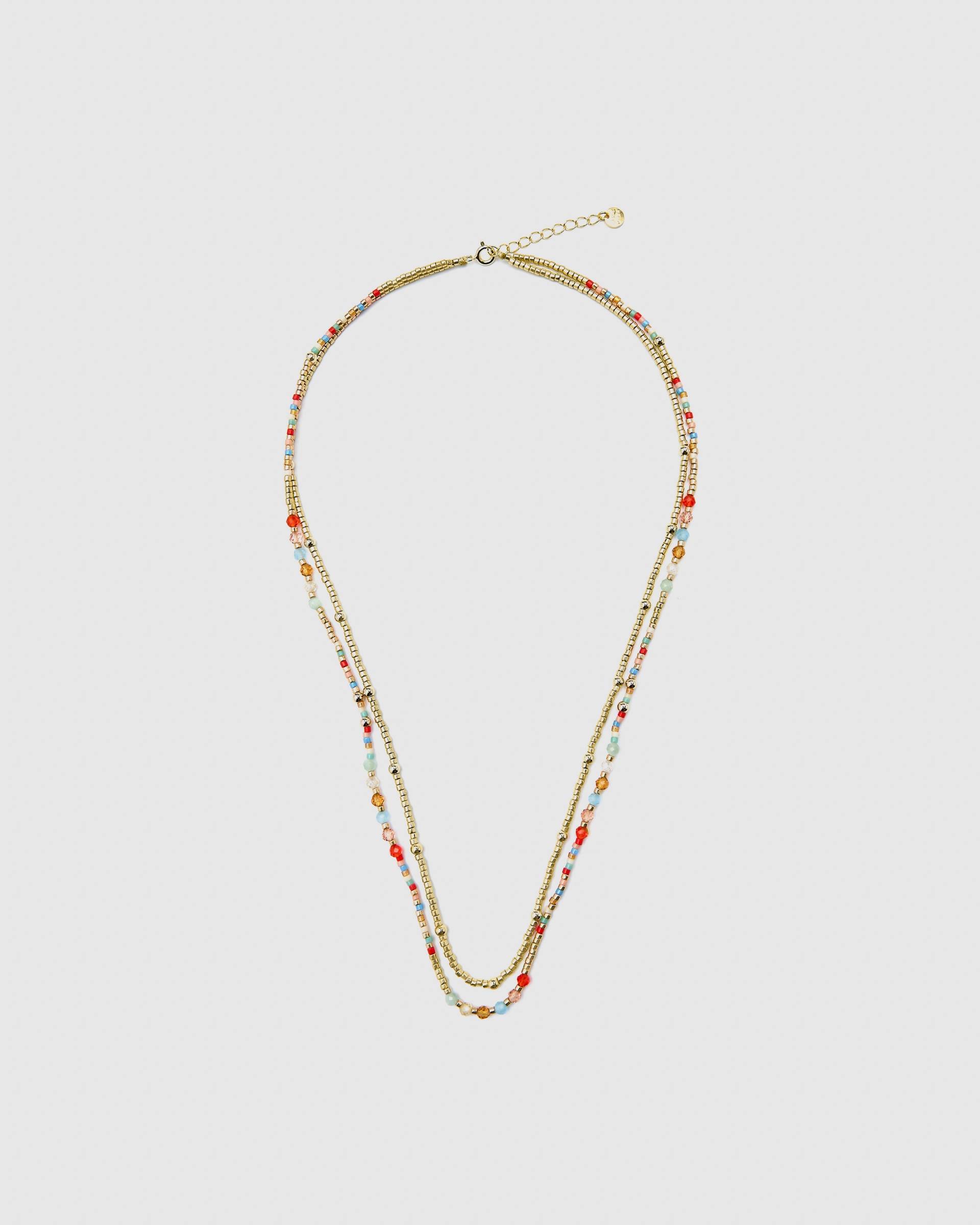 Colar Pide Un Deseo de Prata de Lei 925 com Acabamento em Ouro de 18 Quilates e Zirconita Multicolor Ouro-3