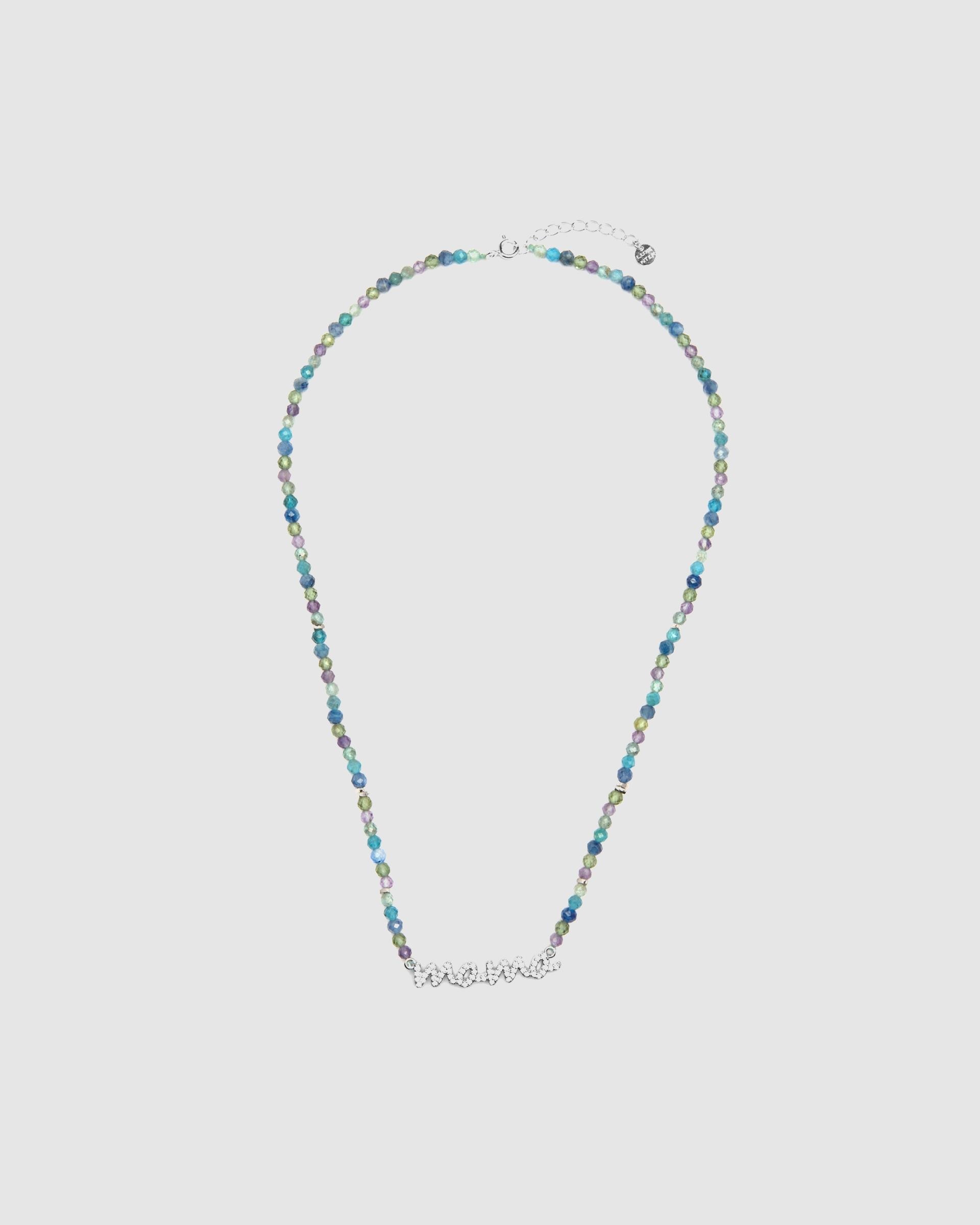 Colar Special Edition de Prata de Lei 925 com Acabamento em Ródio e Zirconita Safira Azul-escuro-3