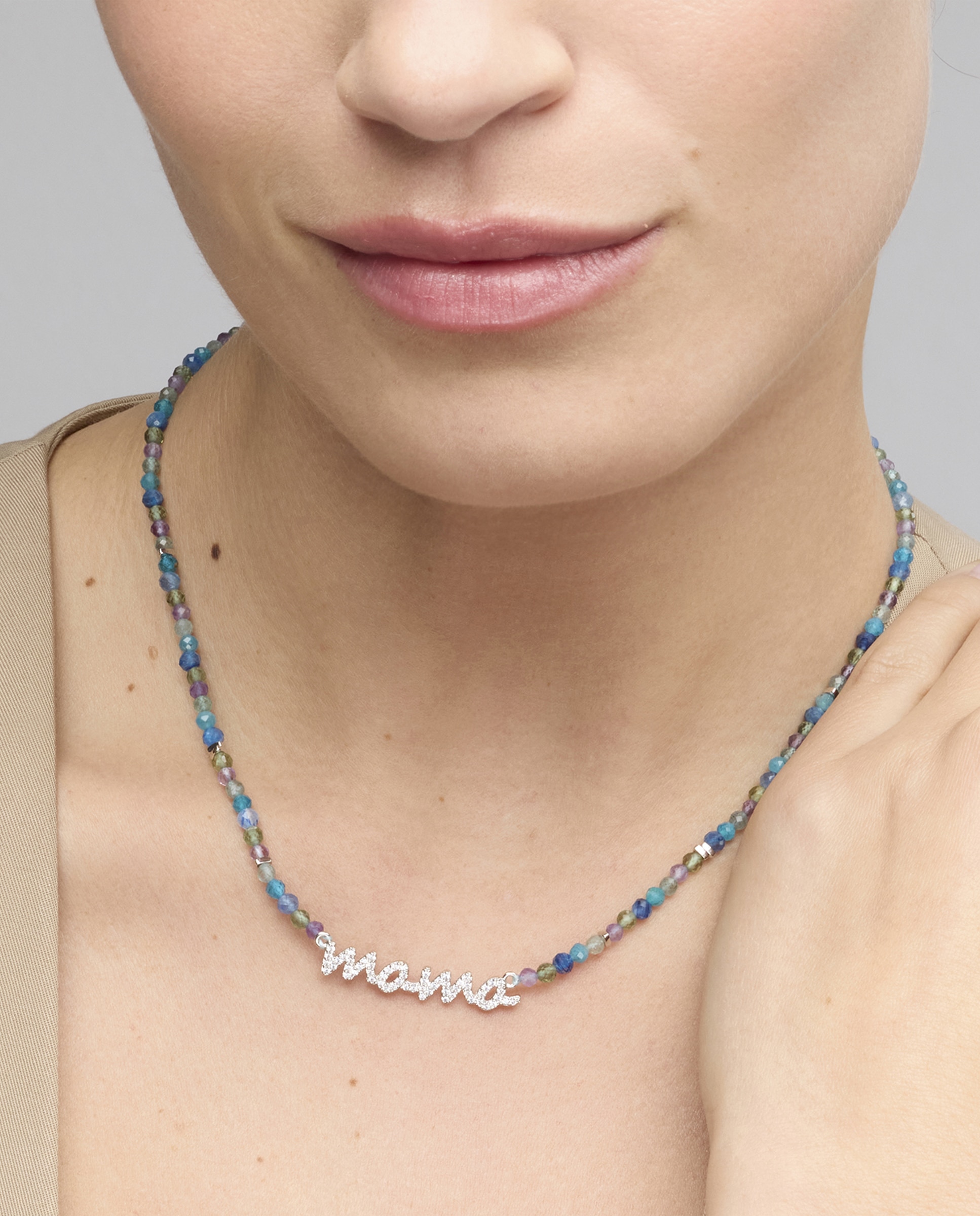 Colar Special Edition de Prata de Lei 925 com Acabamento em Ródio e Zirconita Safira Azul-escuro-4