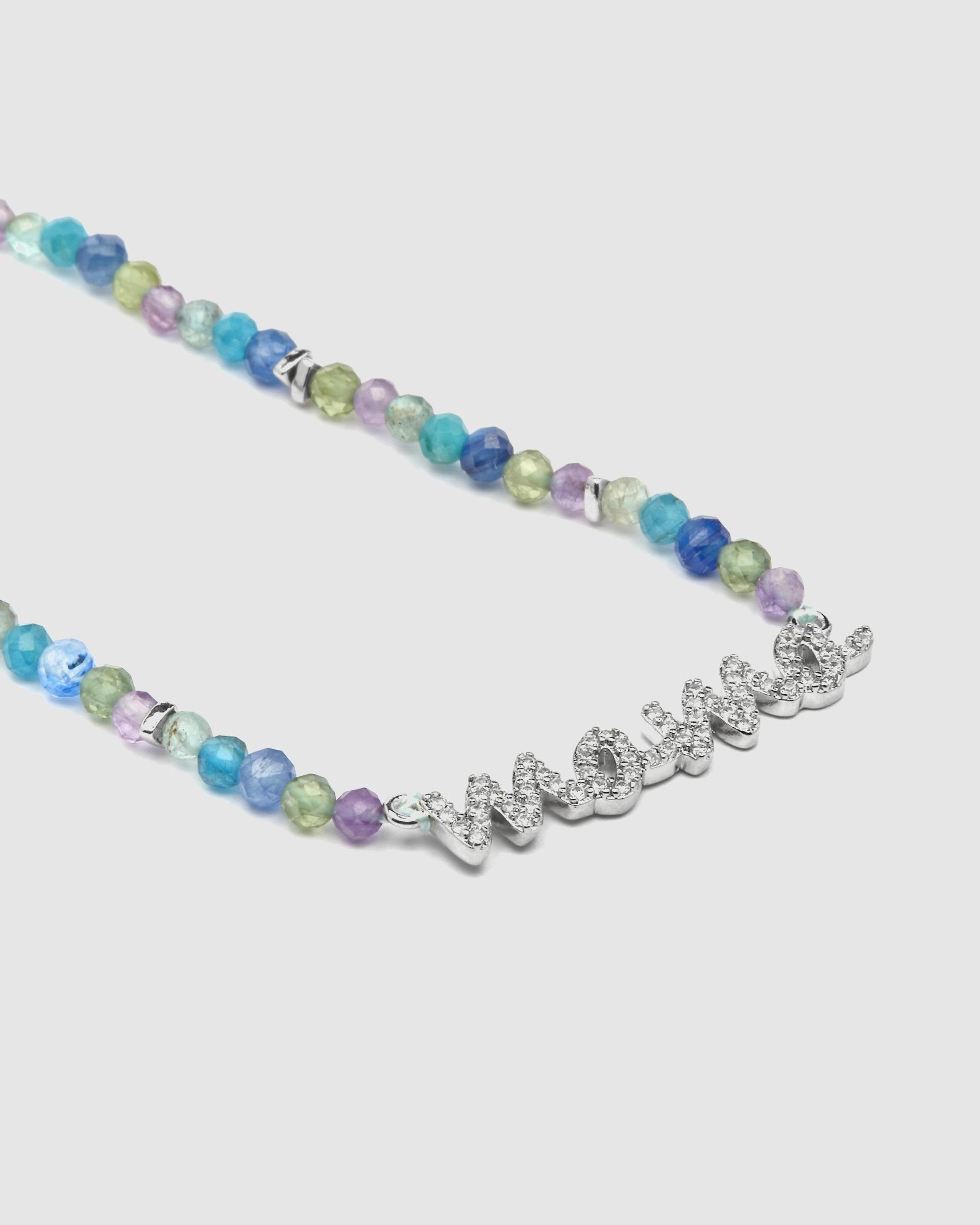 Colar Special Edition de Prata de Lei 925 com Acabamento em Ródio e Zirconita Safira Azul-escuro-5