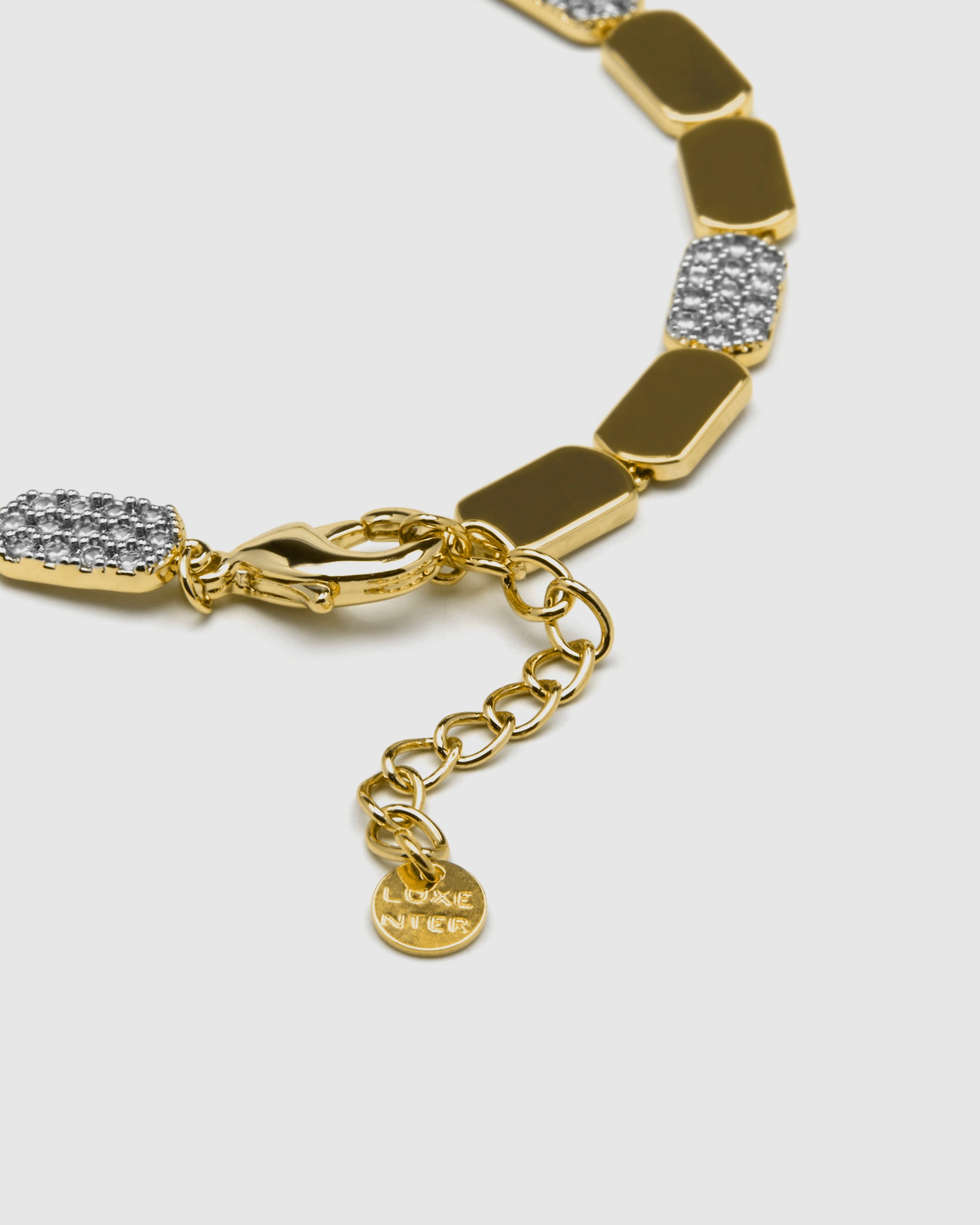 Pulseira de Corrente Momentos para Brilhar de Prata de Lei 925 Acabada em Ouro de 18 Quilates com Zirconita Brilhante Ouro / Prata-5