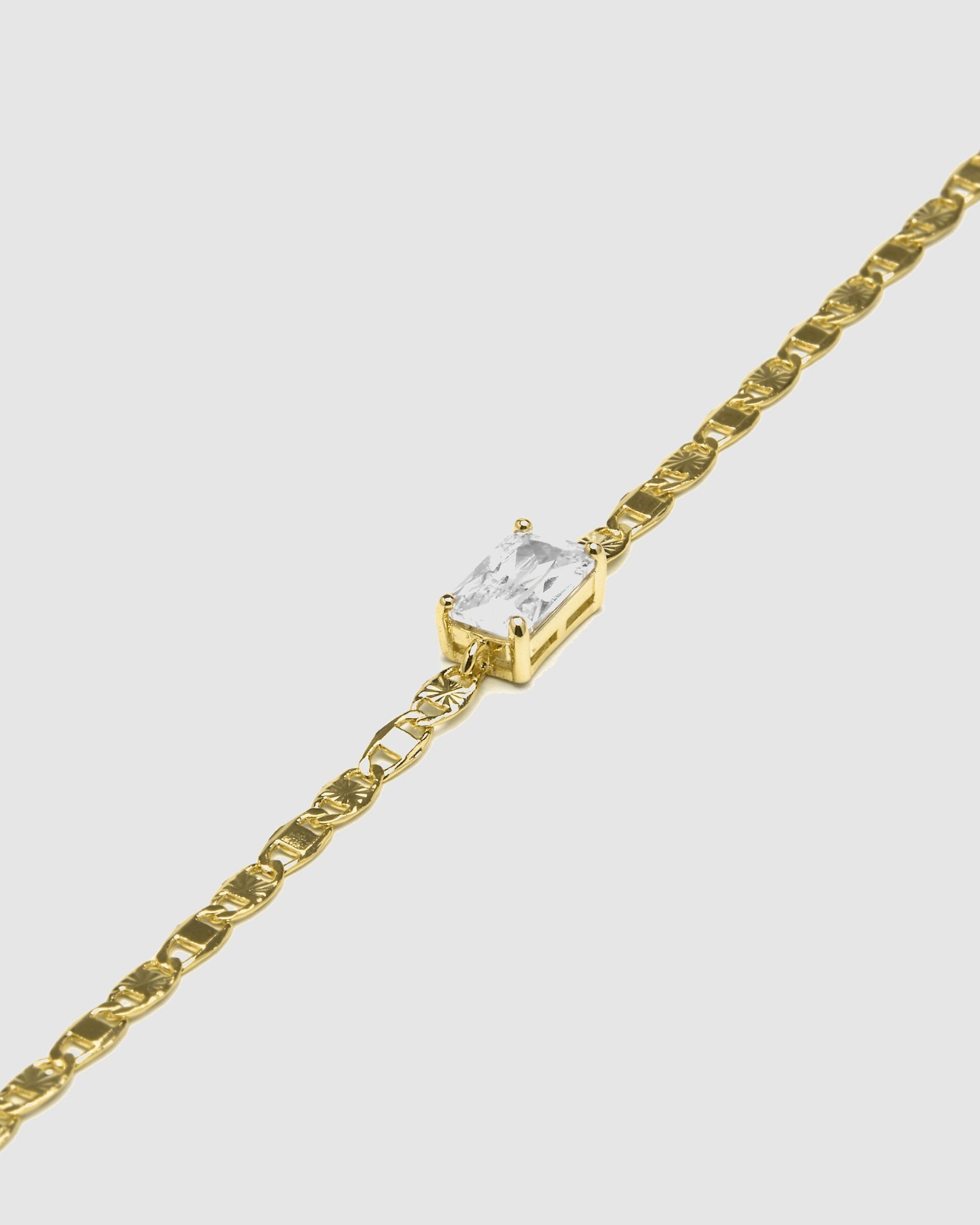 Pulseira Momentos para Brilhar de Prata de Lei 925 Acabada em Ouro de 18 Quilates com Zirconita Brilhante Ouro-6
