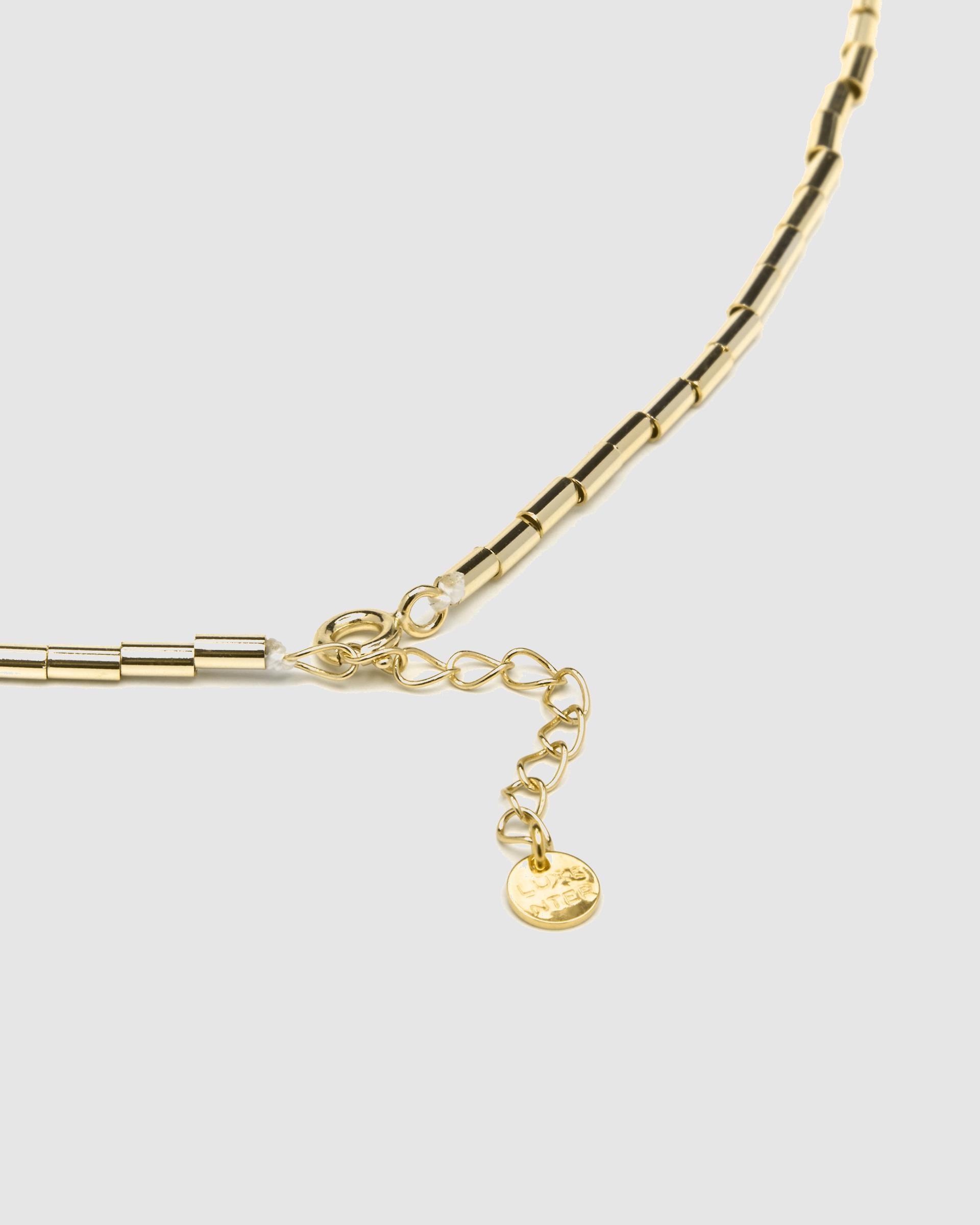Colar Atelier de Prata de Lei 925 com Acabamento em Ouro de 18 Quilates e Zirconita Rubi Ouro-6