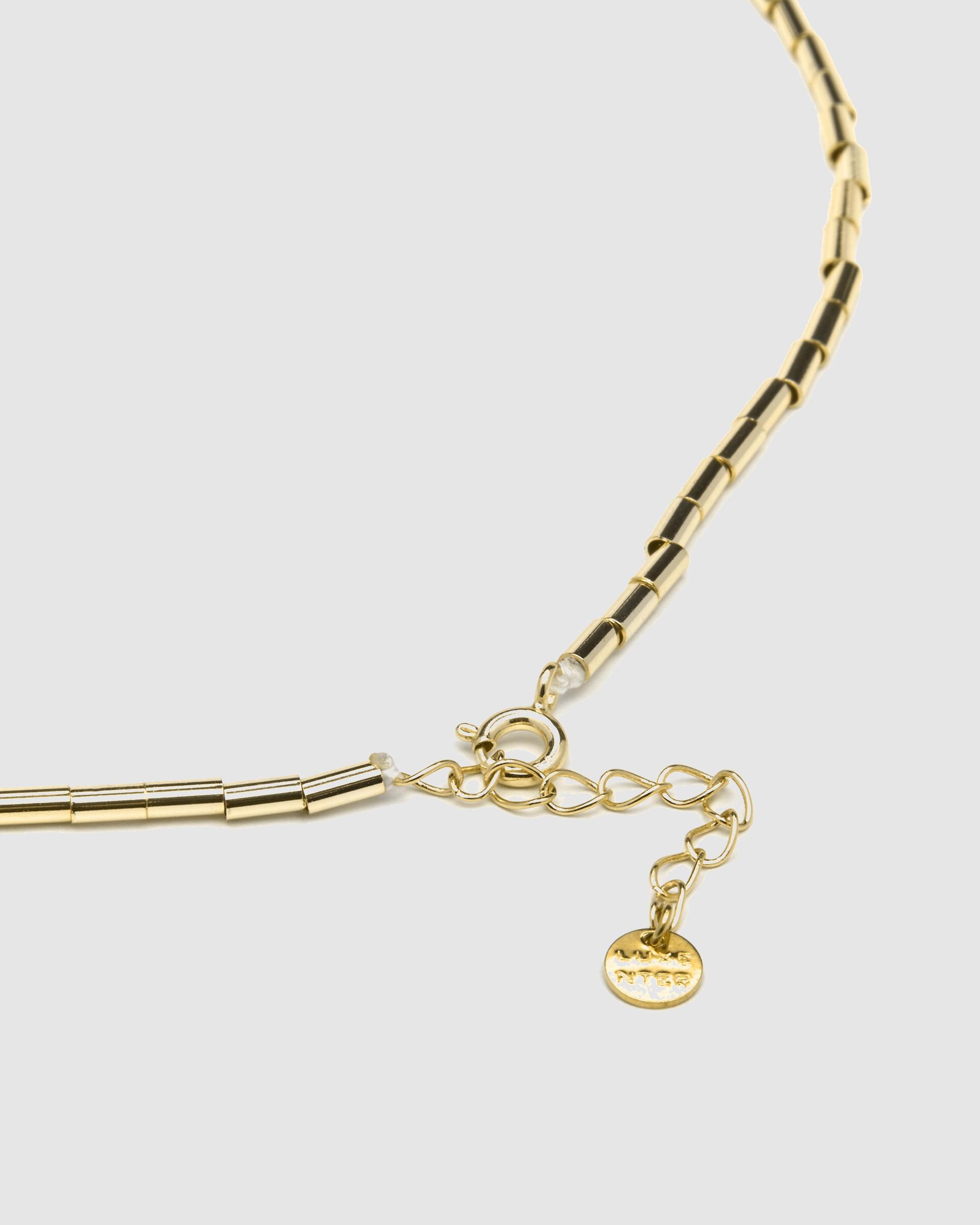 Colar Atelier de Prata de Lei 925 com Acabamento em Ouro de 18 Quilates e Zirconita Multicolor Ouro-5