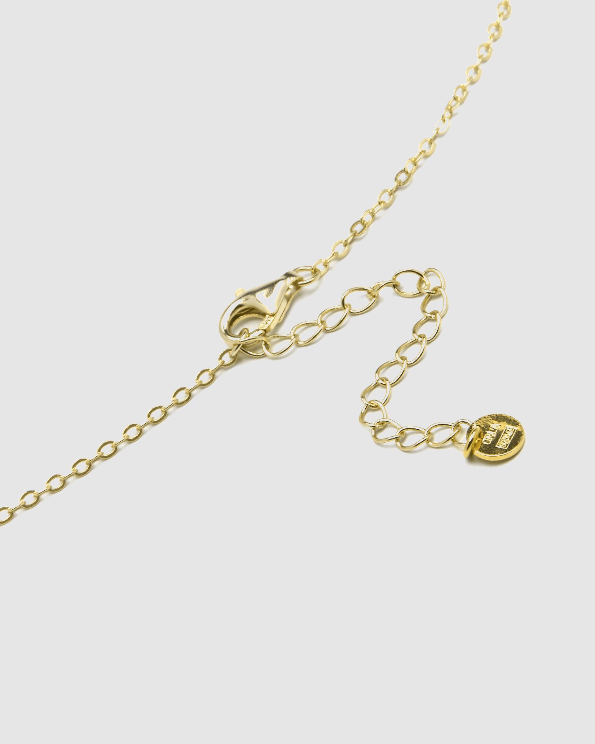 Colar Atelier de Prata de Lei 925 com Acabamento em Ouro de 18 Quilates com Quartzo Hidrotermal Turmalina Ouro-6