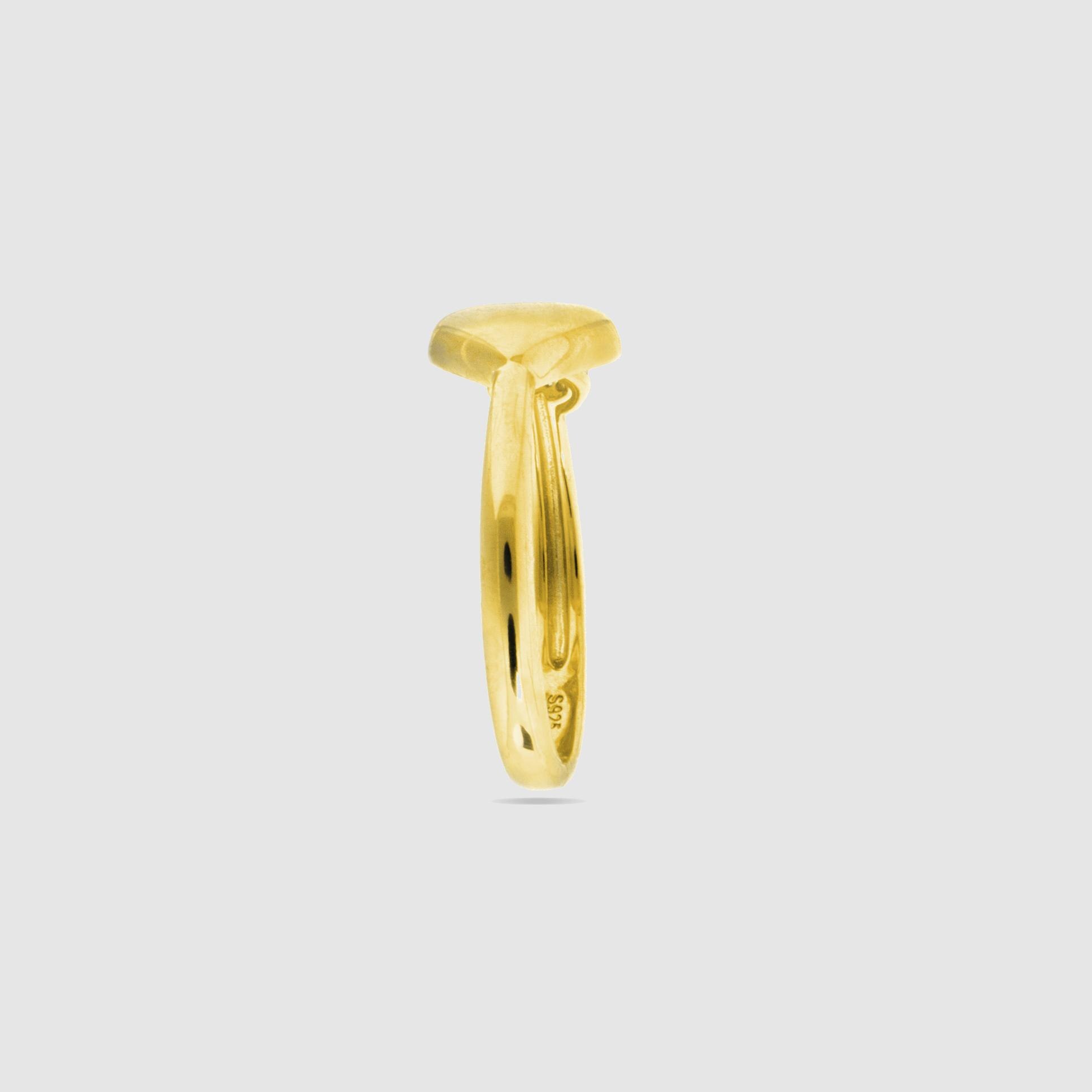Anel Momentos para Brilhar de Prata de Lei 925 com Acabamento em Ouro de 18 Quilates e Zirconita Brilhante Amarelo-3