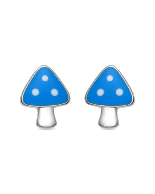 Imagem 0 de Brincos Kids And Baby com Acabamentos em Ródio e Lacado Azul