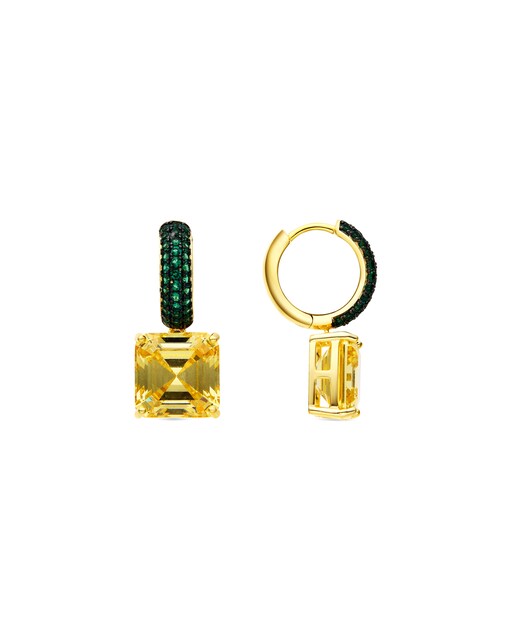 Imagem 0 de Piercing Atelier com Acabamentos em Ródio e Zirconita Padparadscha