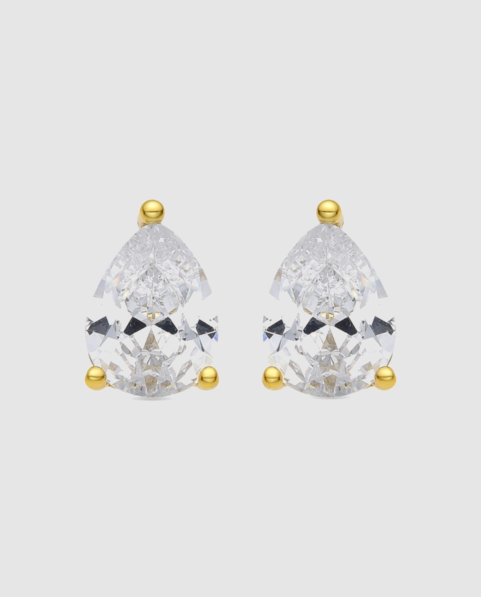 Brincos Momentos para Brilhar de Prata de Lei 925 com Acabamentos em Ouro de 18 Quilates e Zirconita Brilhante Prata-1