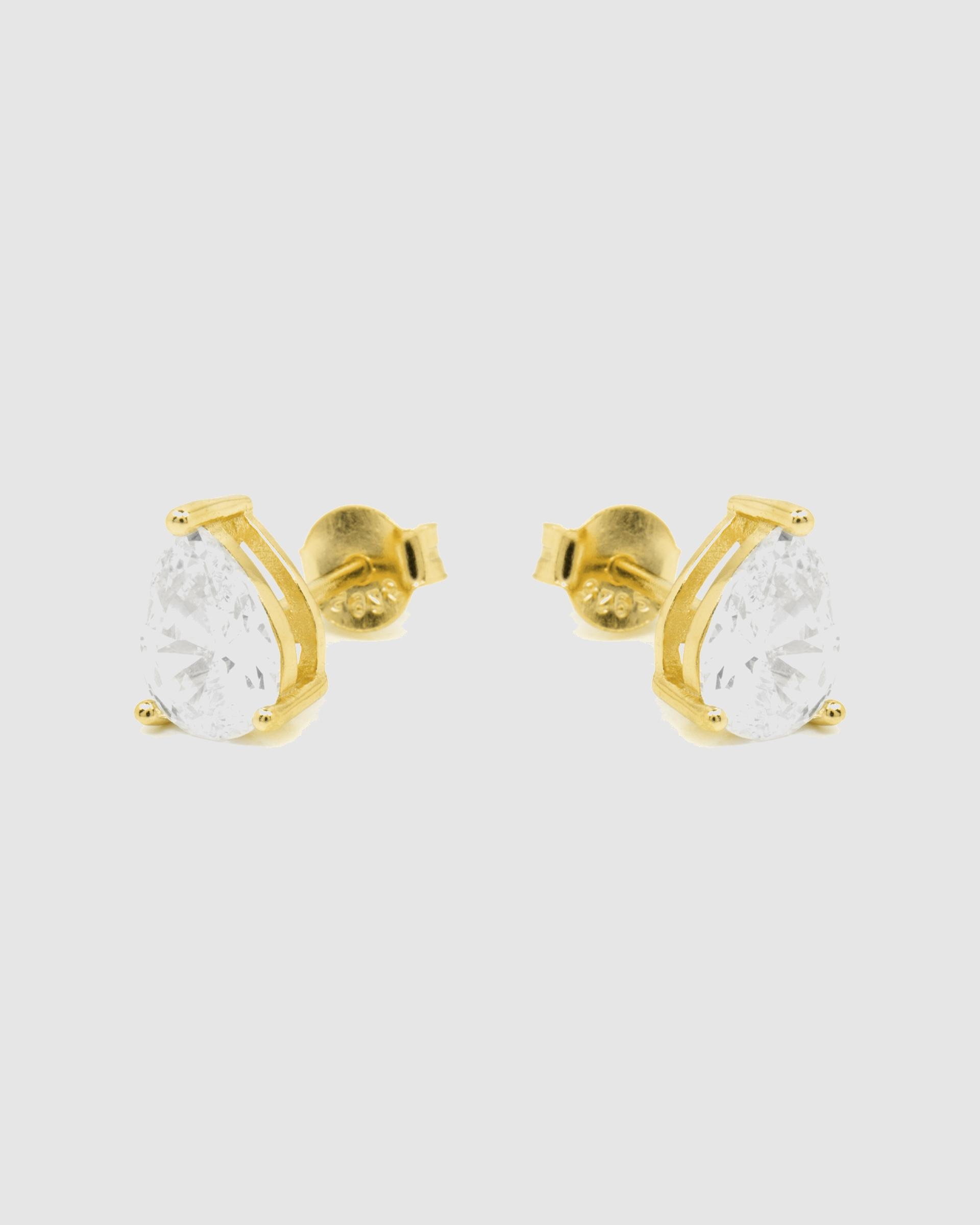 Brincos Momentos para Brilhar de Prata de Lei 925 com Acabamentos em Ouro de 18 Quilates e Zirconita Brilhante Prata-3
