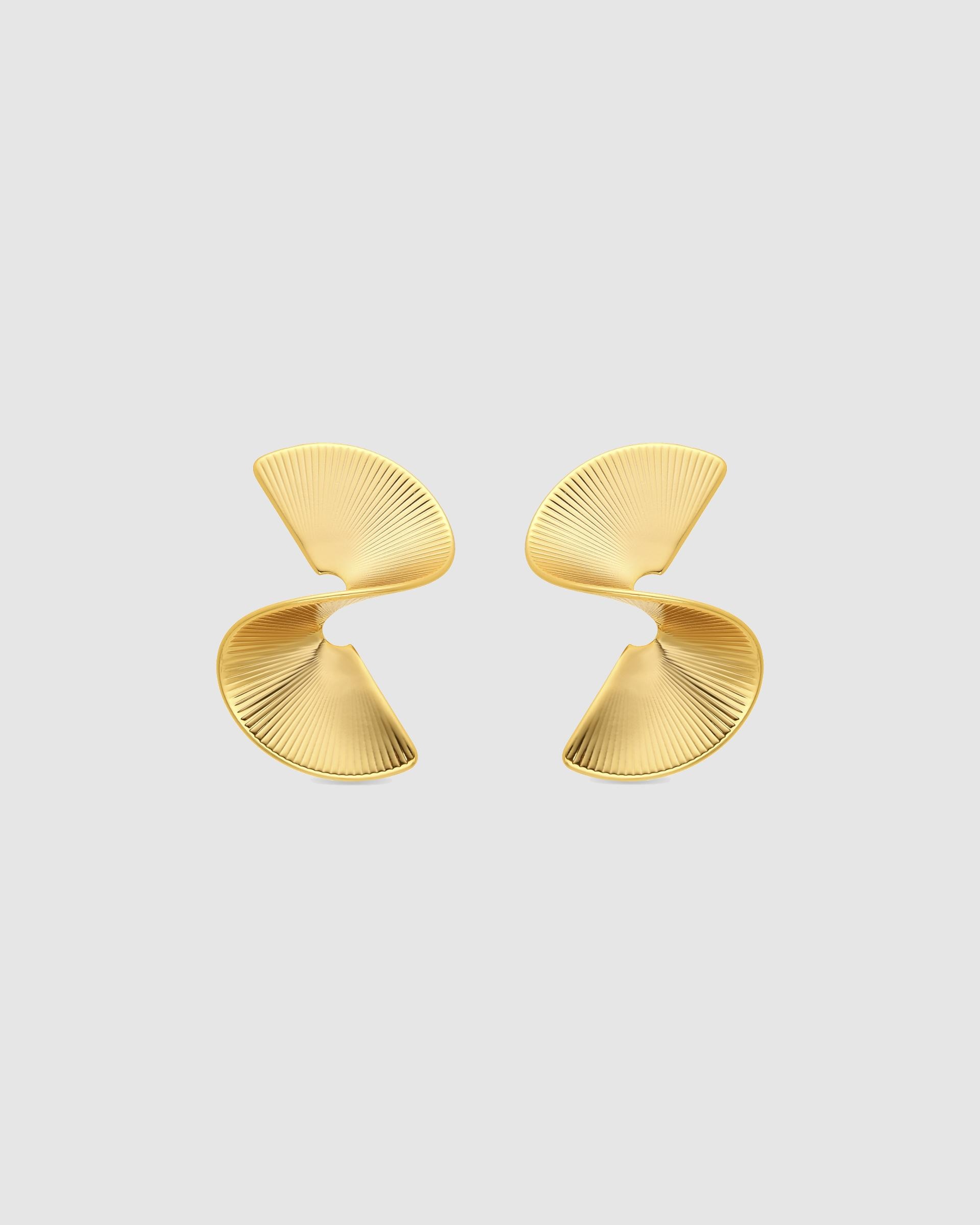 Brincos Boho com Acabamentos em Ouro de 18 Quilates Ouro-1