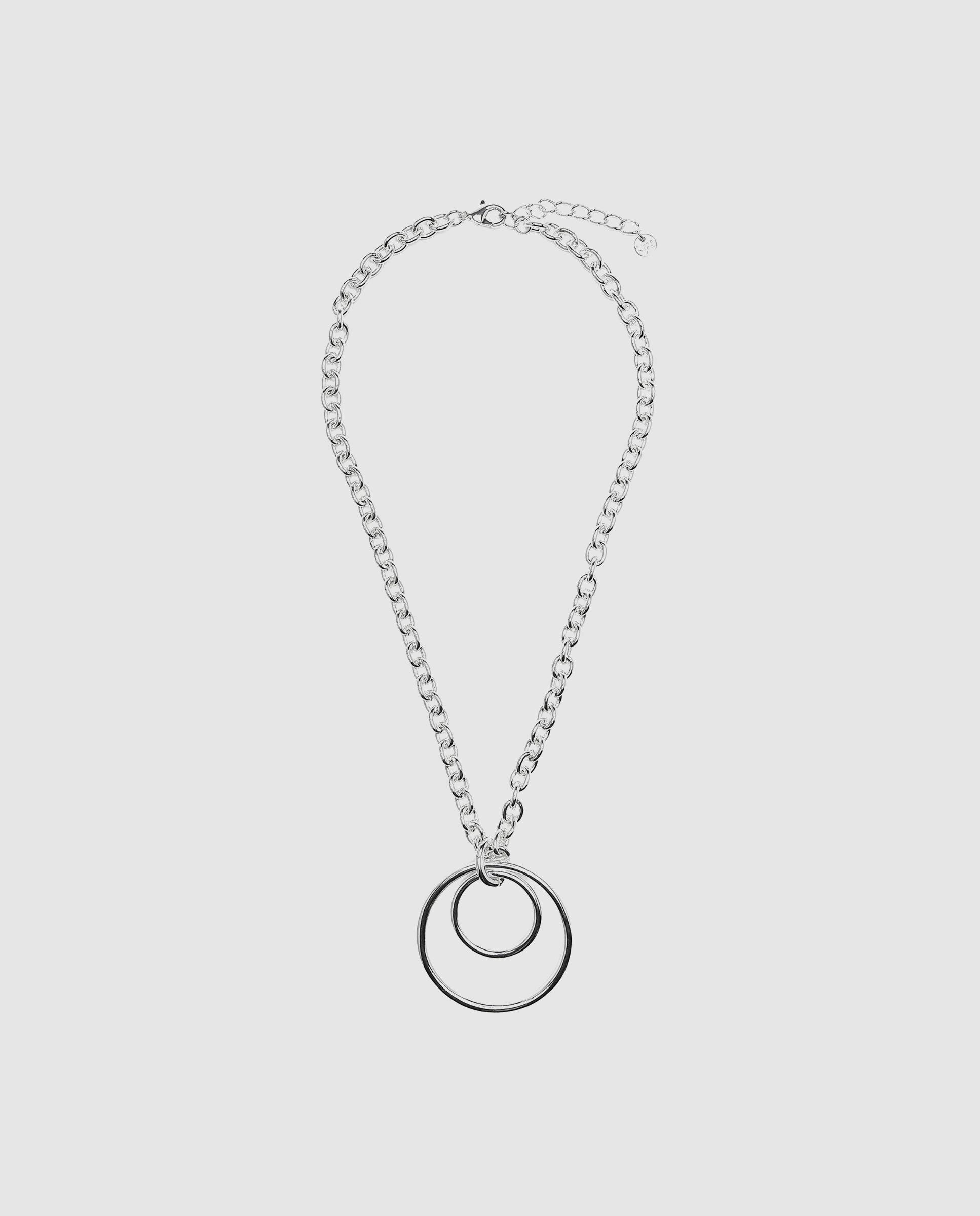 Colar Boho com Acabamento em Ródio Prata metalizada-3