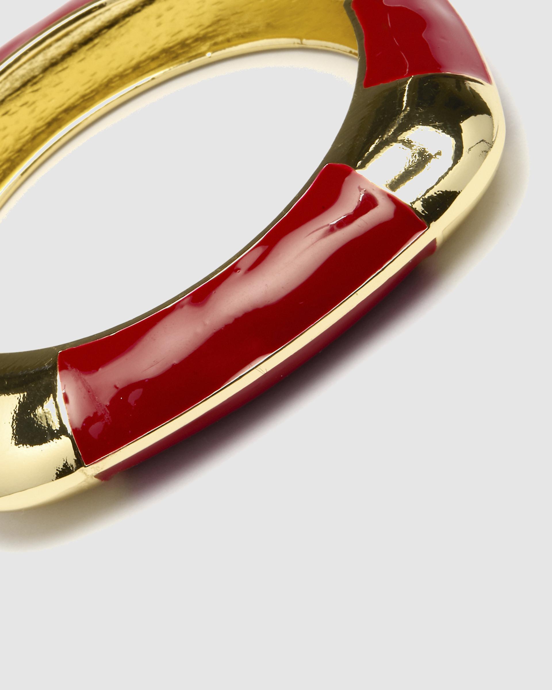 Bracelete África com Acabamento em Ouro de 18 Quilates com Lacado Vermelho Ouro-5