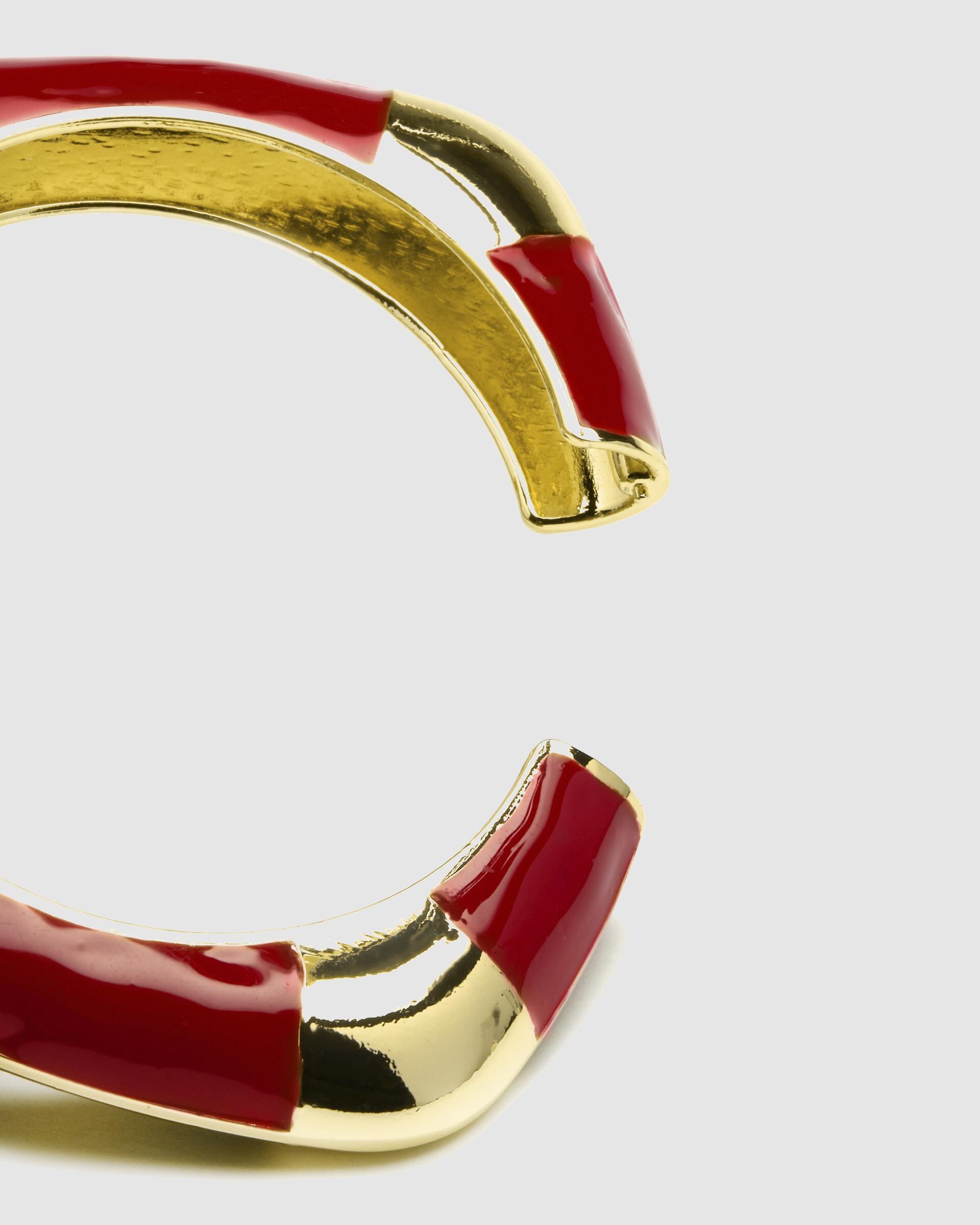 Bracelete África com Acabamento em Ouro de 18 Quilates com Lacado Vermelho Ouro-6