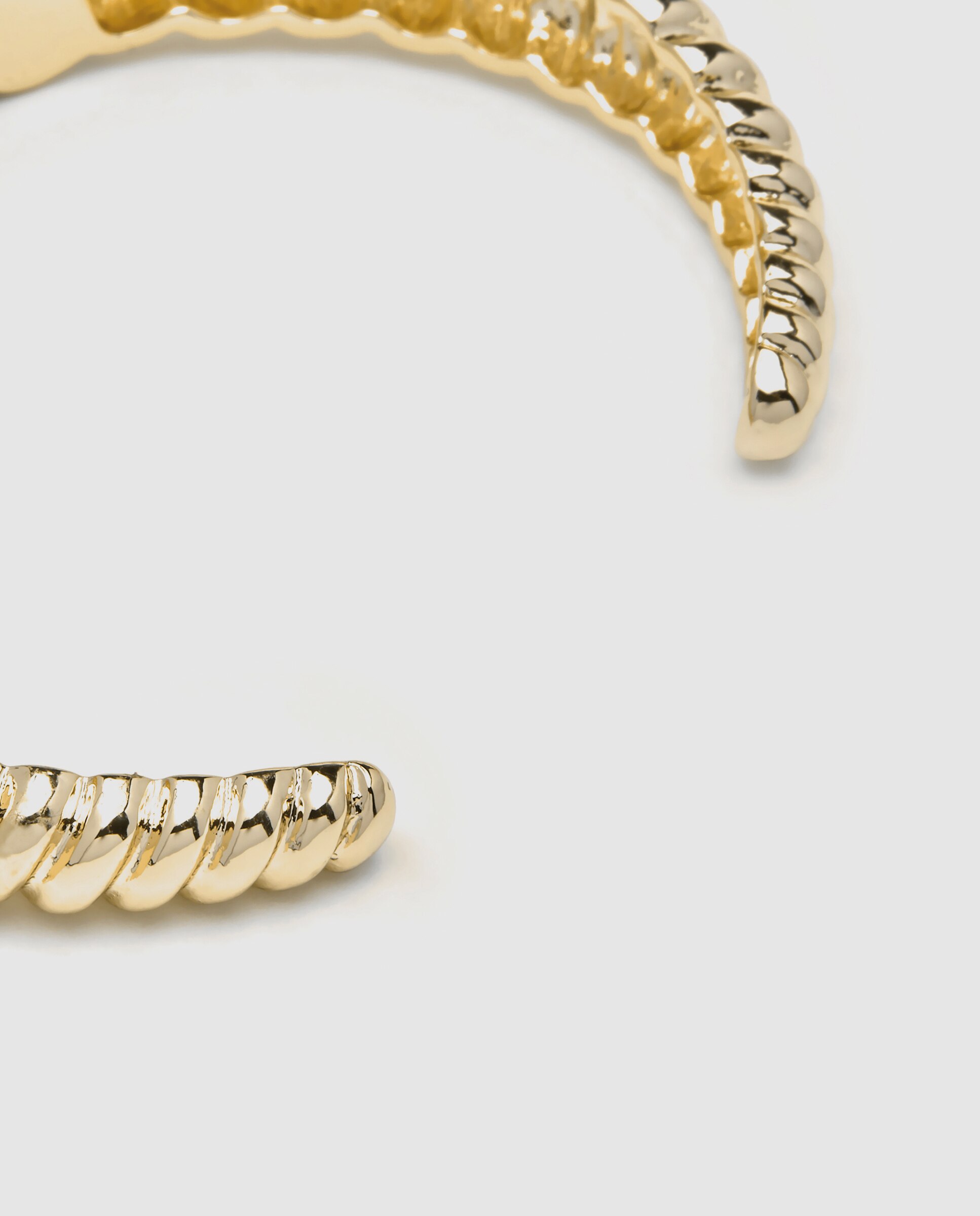 Pulseira de Corrente África Acabada em Ouro de 18 Quilates com Resina Azul Ouro-7