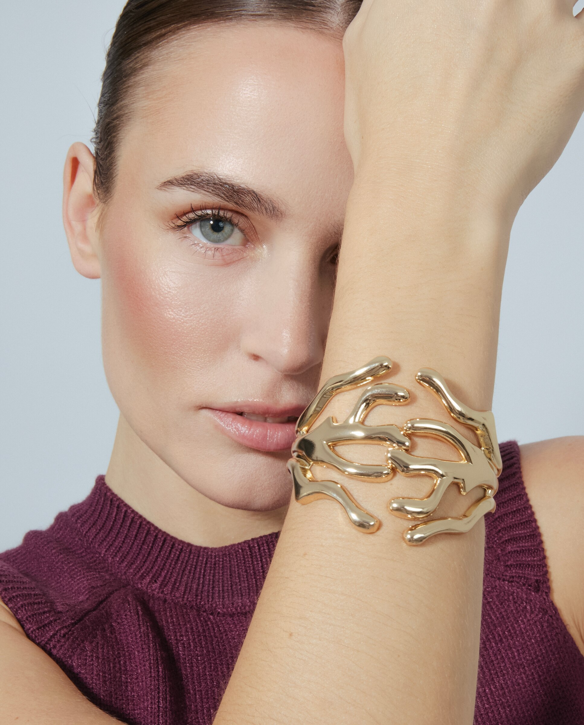 Bracelete África com Acabamento em Ouro de 18 Quilates Ouro-5