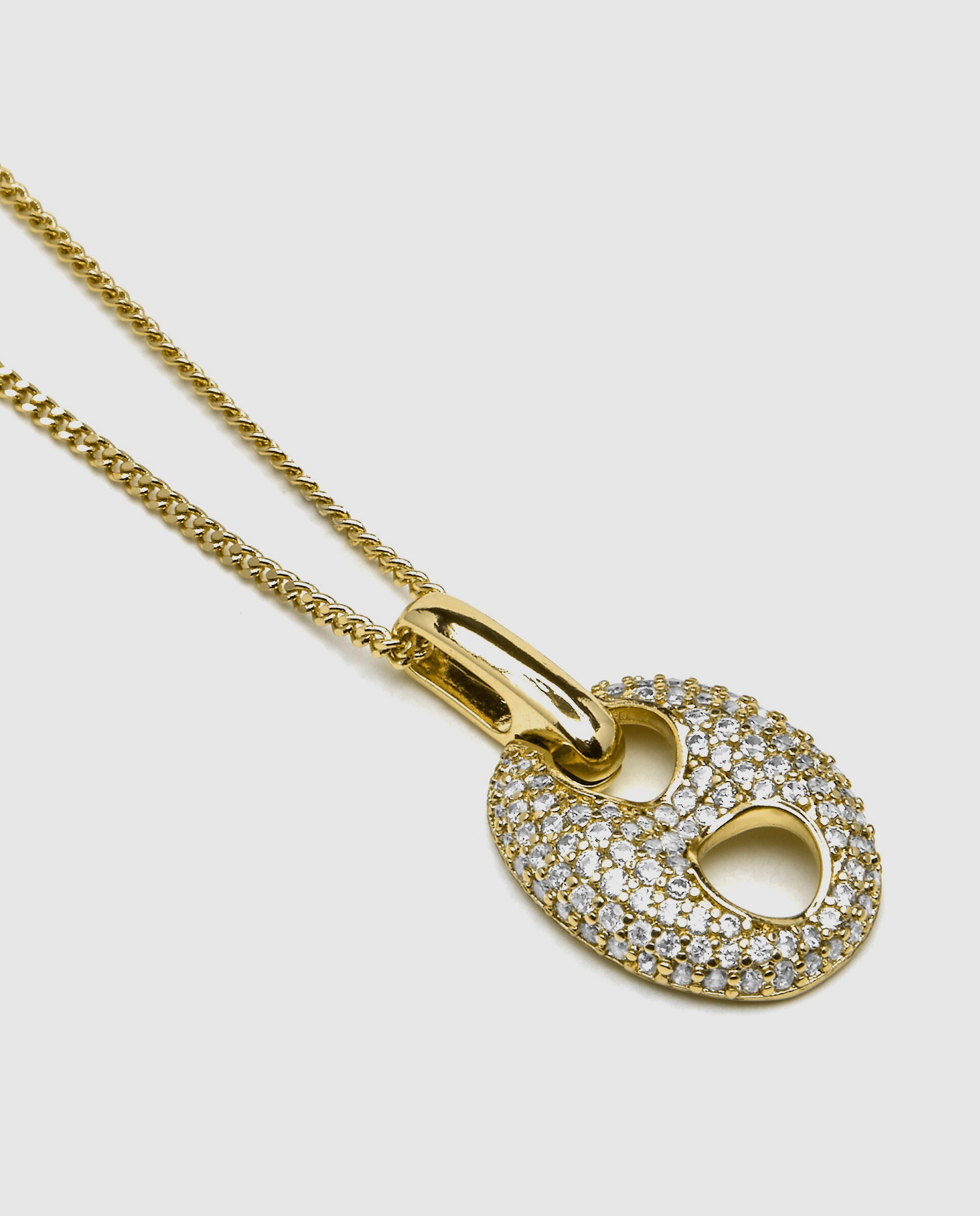 Colar África Acabado em Ouro Amarelo de 18 Quilates com Zirconita Brilhante Ouro-5
