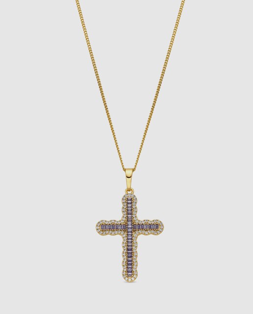 Imagem 0 de Colar Africa com Acabamento em Ouro de 18k e Zirconita Ametista